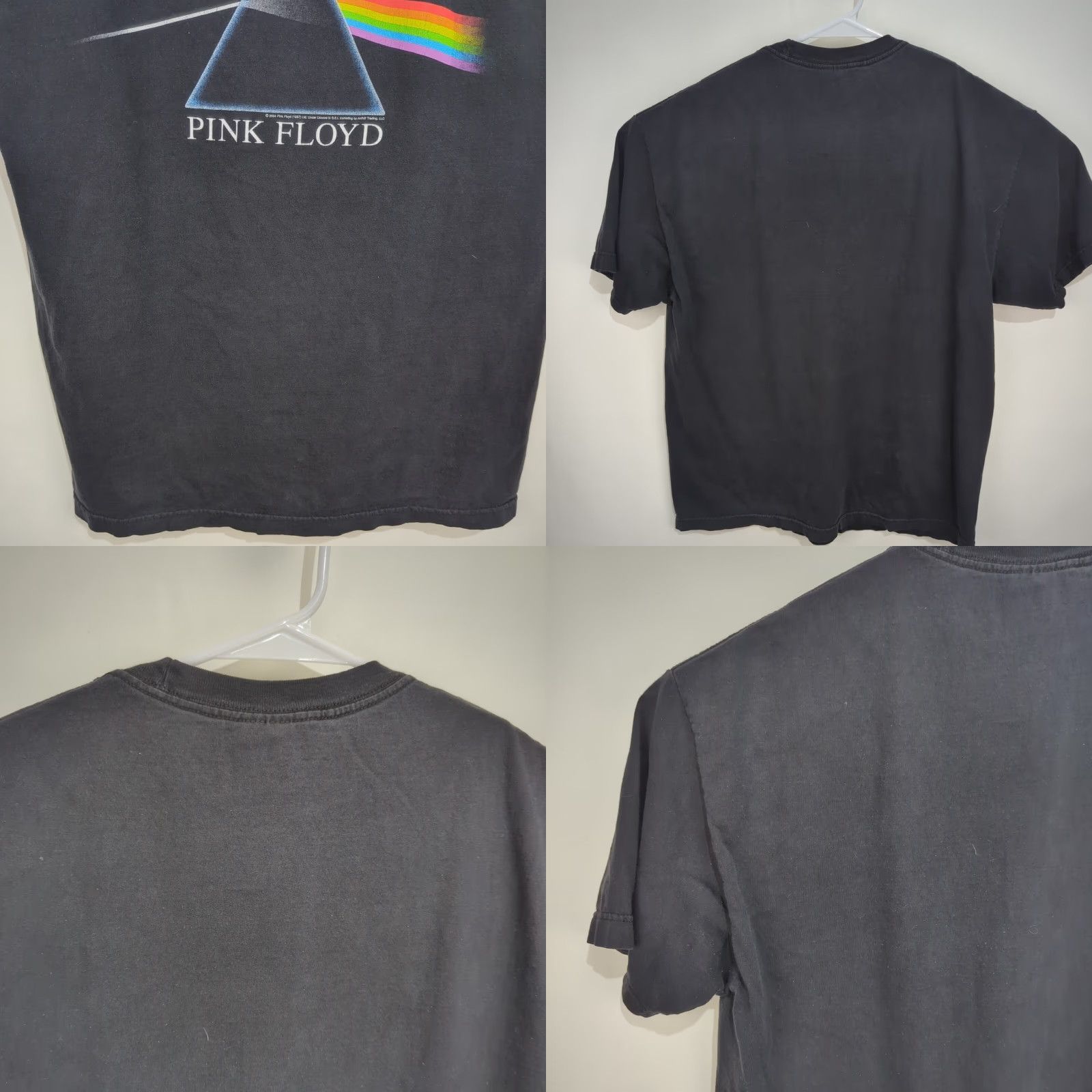 Vintage VINTAGE Pink Floyd Dark Side of the Moon T Shirt XL Black Crew Neck Short Sleeve Graphic 80s Music Mens Size US XL / EU 56 / 4 - 8 Thumbnail