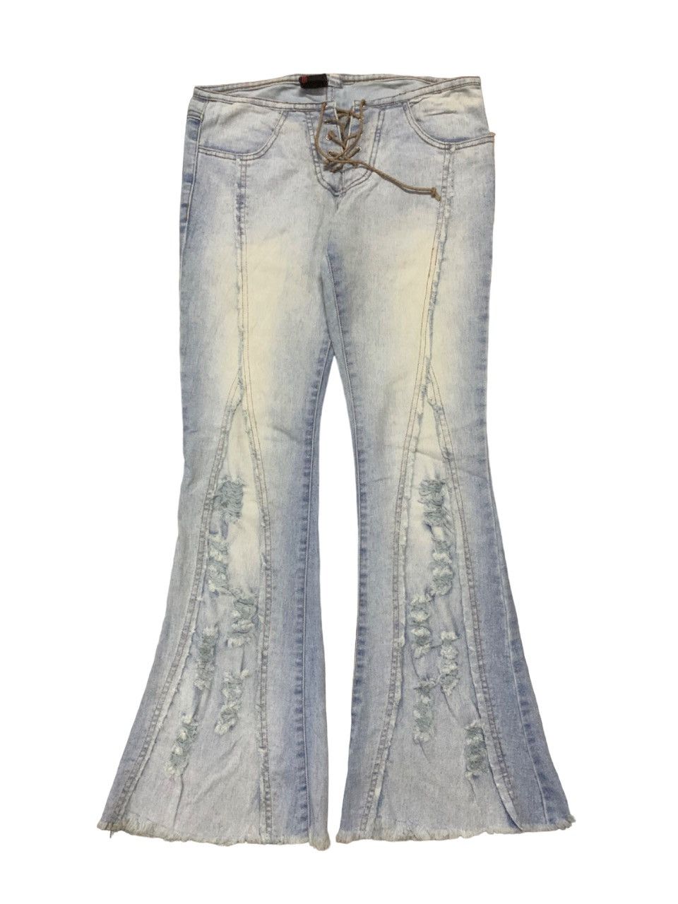 Beauty Beast 90s YASUKI ISHII INSPIRED CRAZY FLARE PANT BRAND BE SNIP Size US 30 / EU 46 - 1 Thumbnail