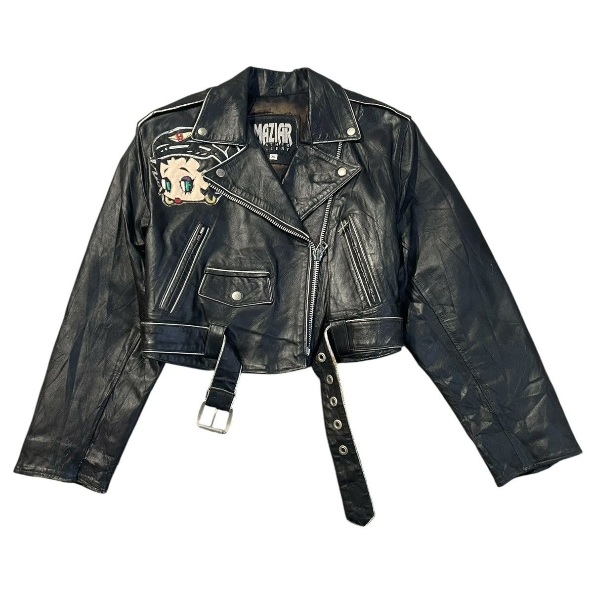 Vintage VINTAGE COLLECTIBLE BETTY BOOP COP LEATHER JACKET Size XS / US 0-2 / IT 36-38 - 2 Thumbnail