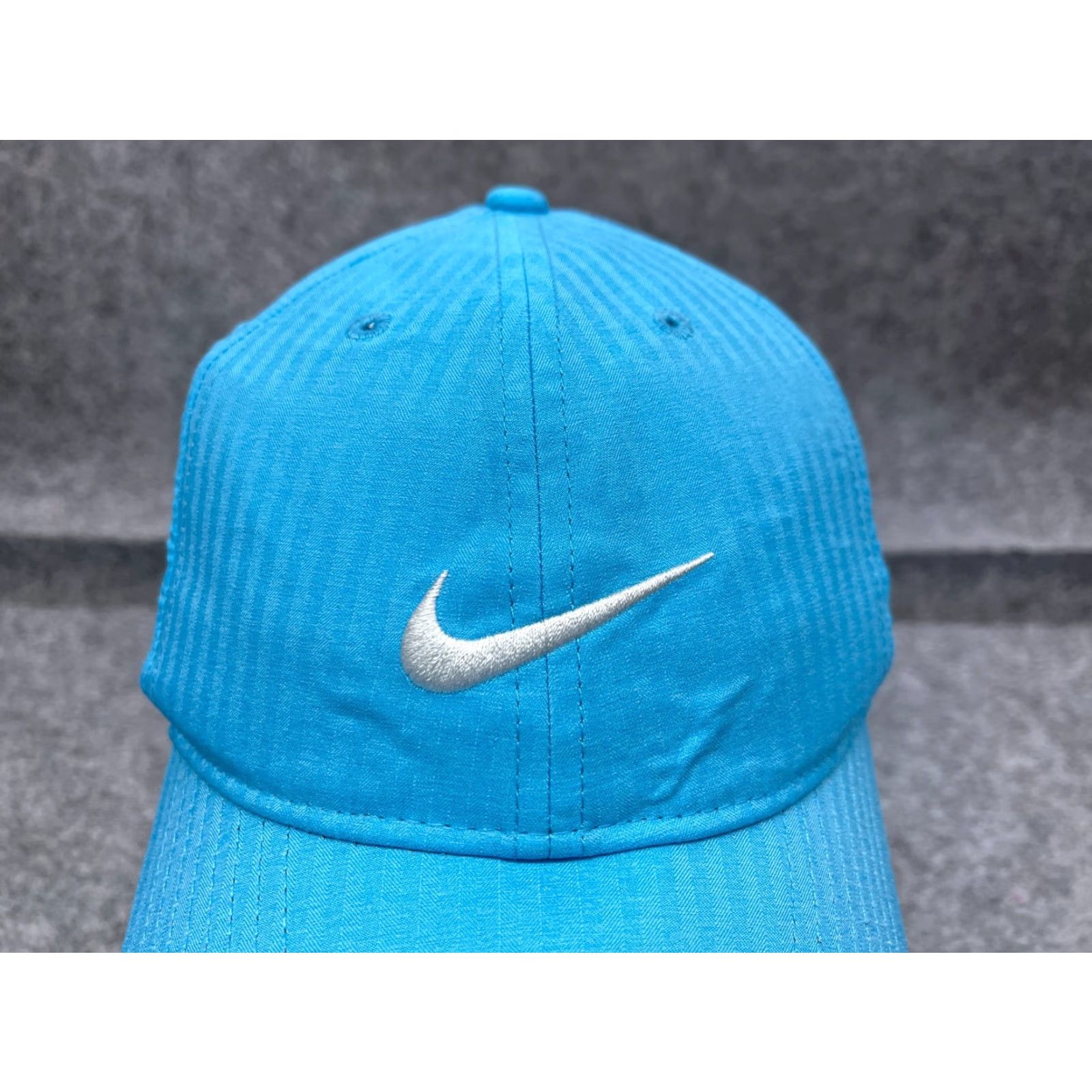 Nike Nike Hat Cap Strap Back Adult Blue Swoosh Logo Legacy91 Dri-Fit 100% Polyester Cap Nike Bal(ance) - adjust to allowed words. Size ONE SIZE - 2 Thumbnail