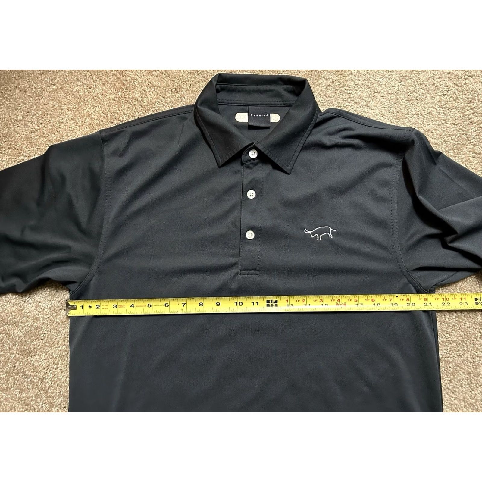 Vintage VINTAGE? Gozzer Lake And Golf Club Dunning Polo Short Sleeve Black M Men Shirt Golf Spellout Size US M / EU 48-50 / 2 - 8 Thumbnail