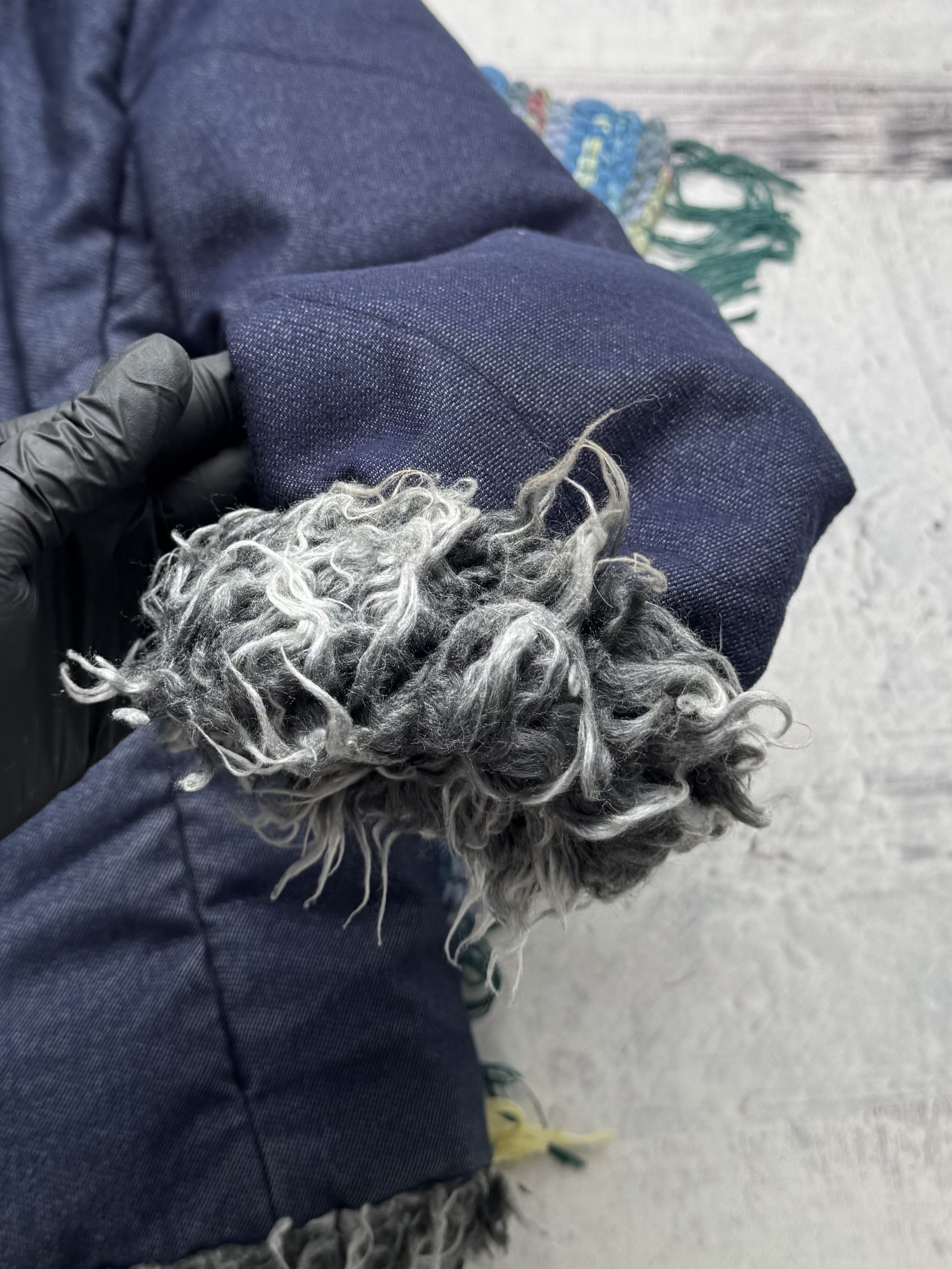 Vintage Vintage Cropped Jacket With Faux Fur Details A8(V1)D15 Size L / US 10 / IT 46 - 4 Thumbnail