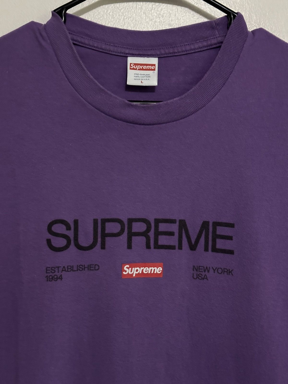 Supreme Supreme Est. 1994 Tee Size US L / EU 52-54 / 3 - 2 Thumbnail