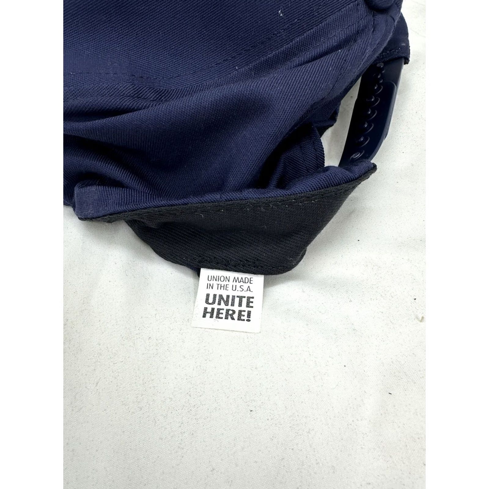 Vintage VINTAGE UNIONMADE Snapback Hat Blue I Am Voting Union Worker Mechanics and Aerospace VTG Hat Mens Snapback Size ONE SIZE - 3 Thumbnail