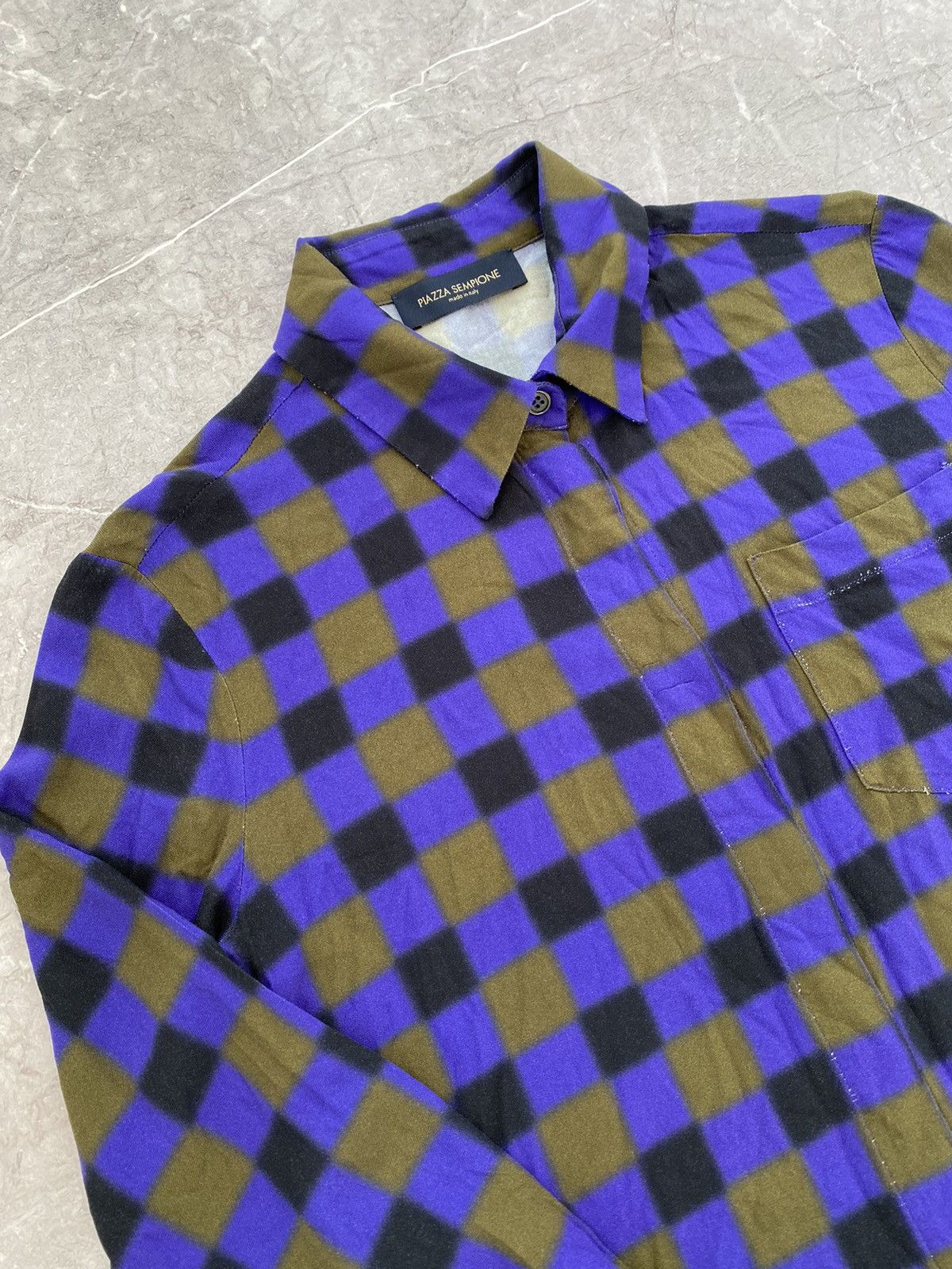 Piazza Sempione Piazza Sempione Long Sleeve Shirt Button Up Made in Italy Size S / US 4 / IT 40 - 3 Thumbnail