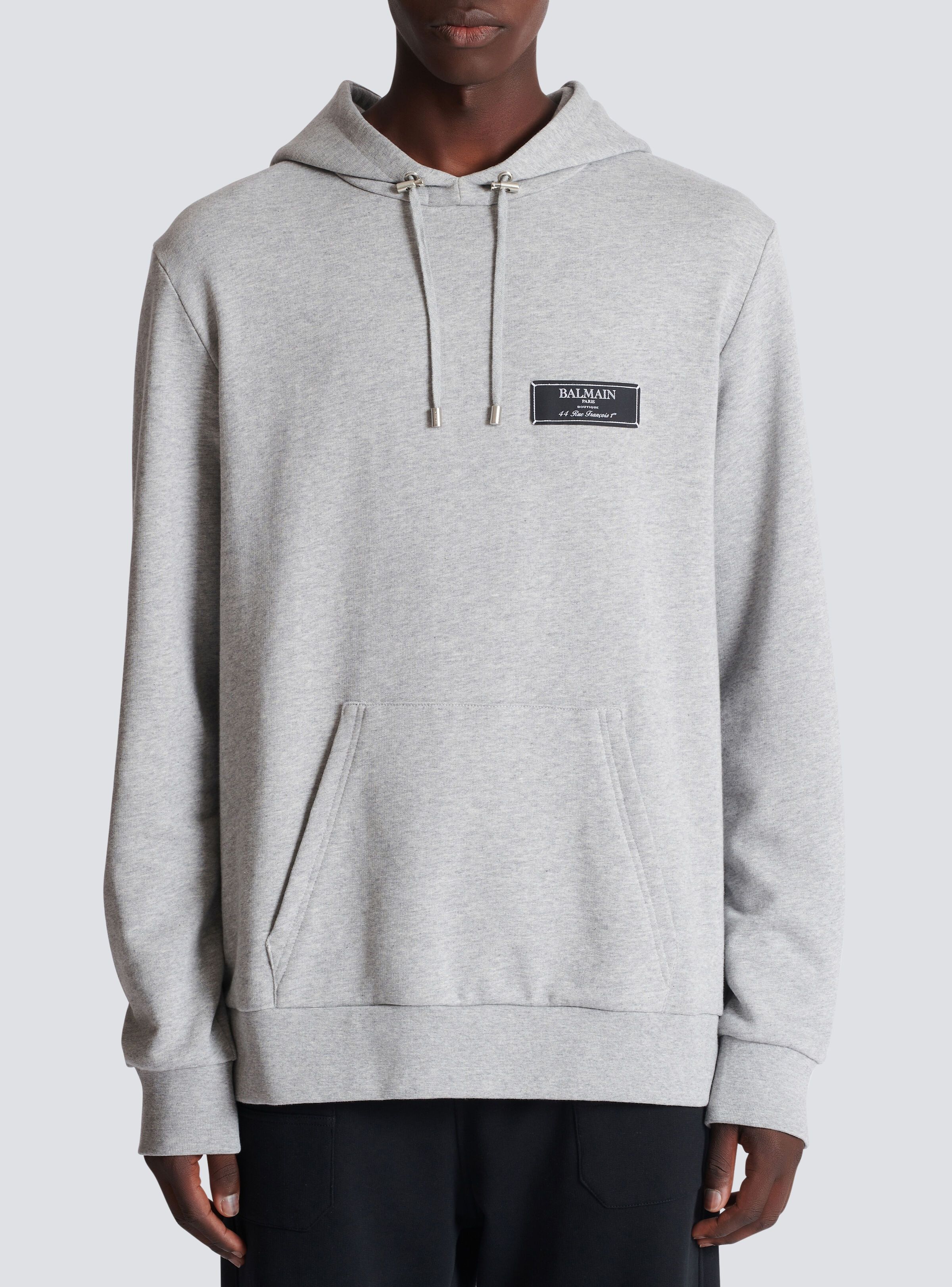 Balmain o1s1wg110125 Hoodie in Grey Size US L / EU 52-54 / 3 - 5 Thumbnail