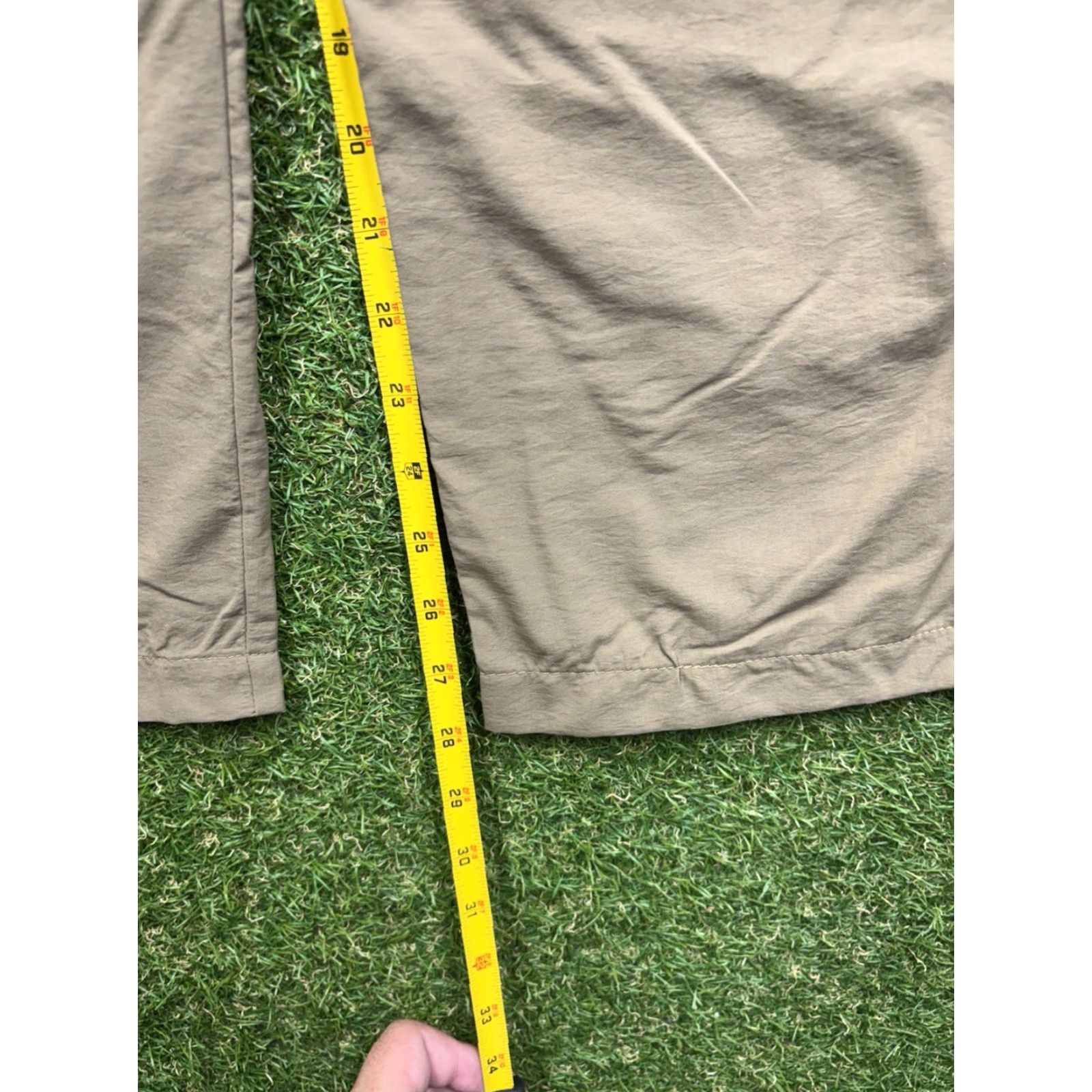 Doublet RailRider Nylon Hiking Pants Mens Medium Brown Elastic Waist Casual Travel 32 in Size US 31 - 3 Thumbnail
