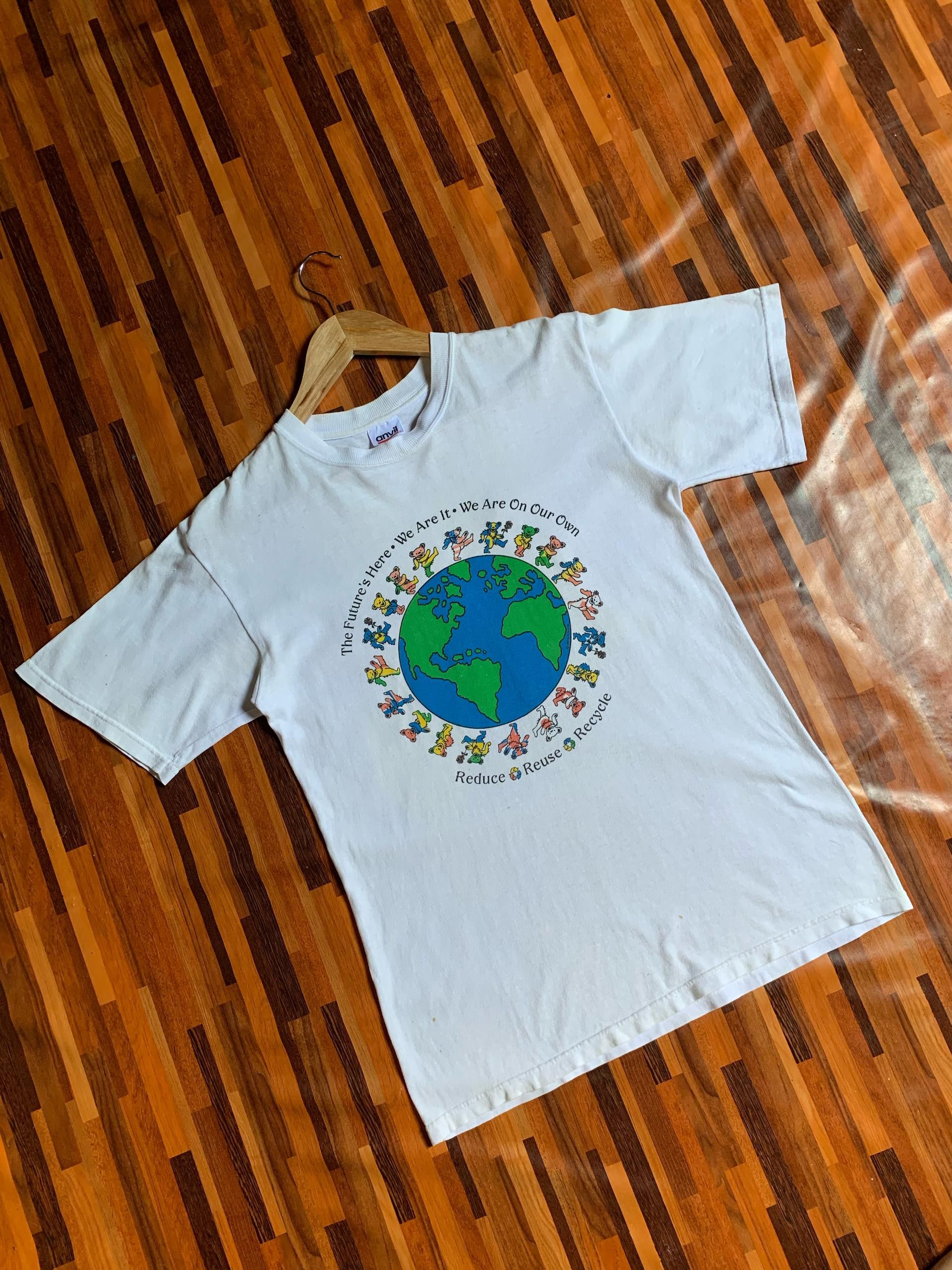Band Tees Grateful Dead Bears Recycle shirt 90s tour / concert shirt Size US S / EU 44-46 / 1 - 2 Thumbnail