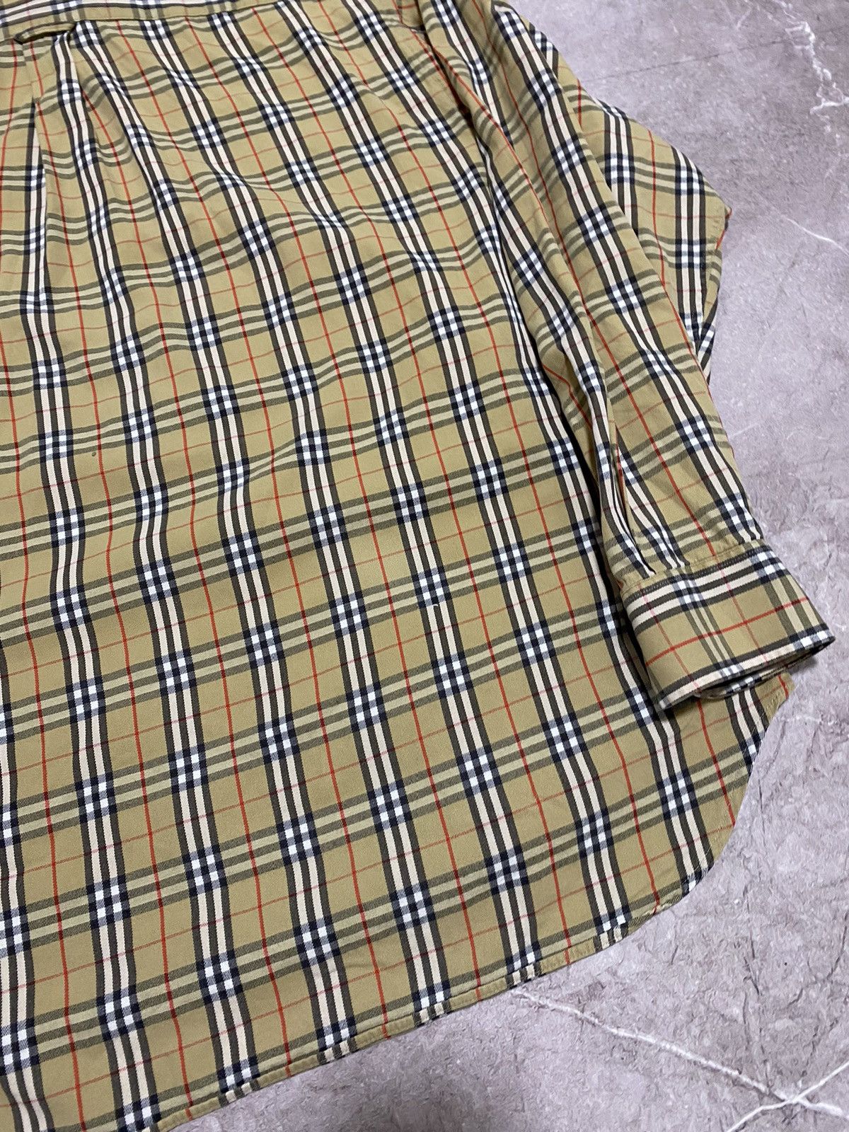 Vintage 90s Burberrys of London Button Nova Check Shirt Y2K