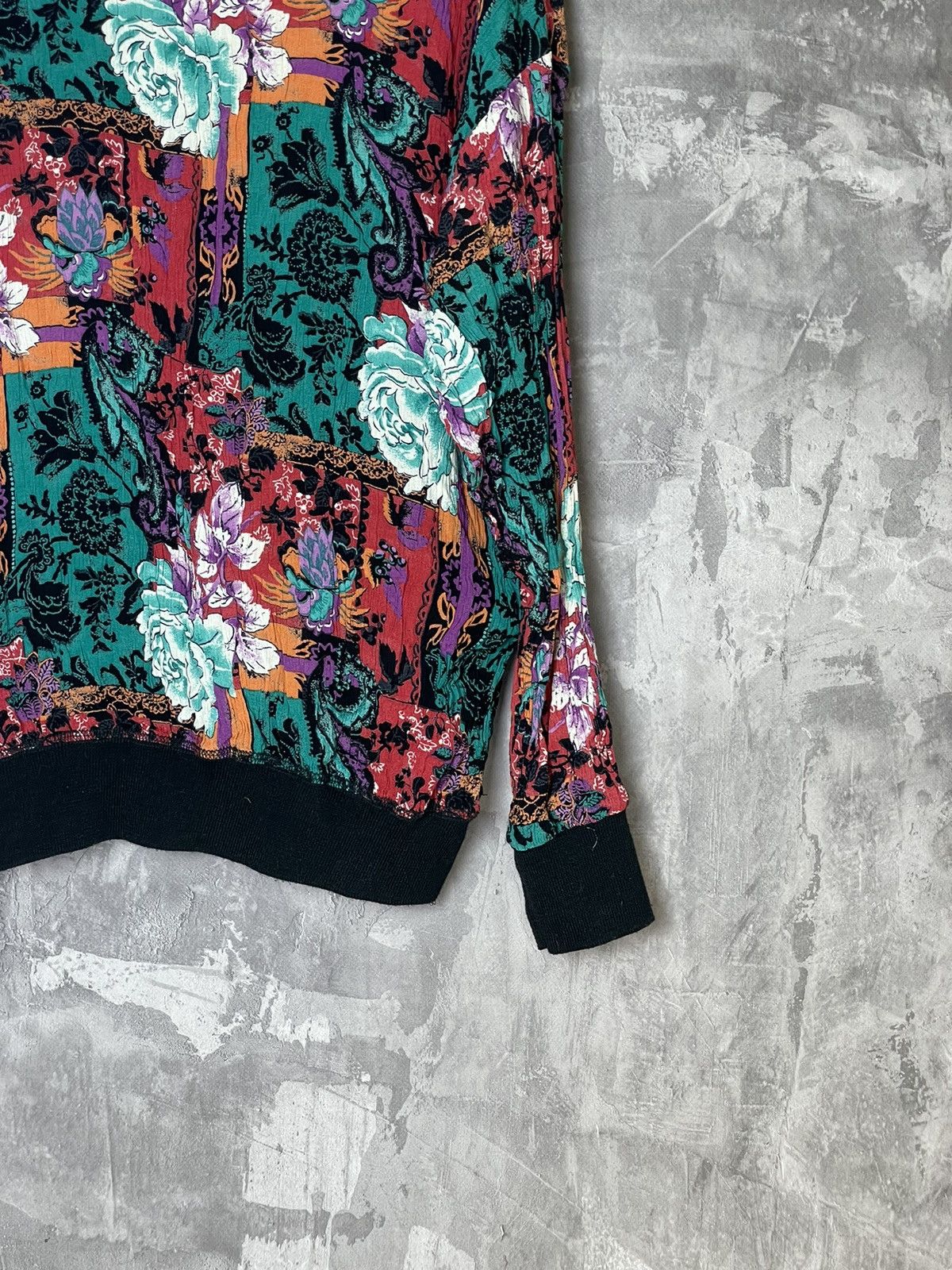 Japanese Brand × Vintage Vintage Tattoo Mesh Long Sleeve Top Gaultier Style Size M / US 6-8 / IT 42-44 - 5 Thumbnail