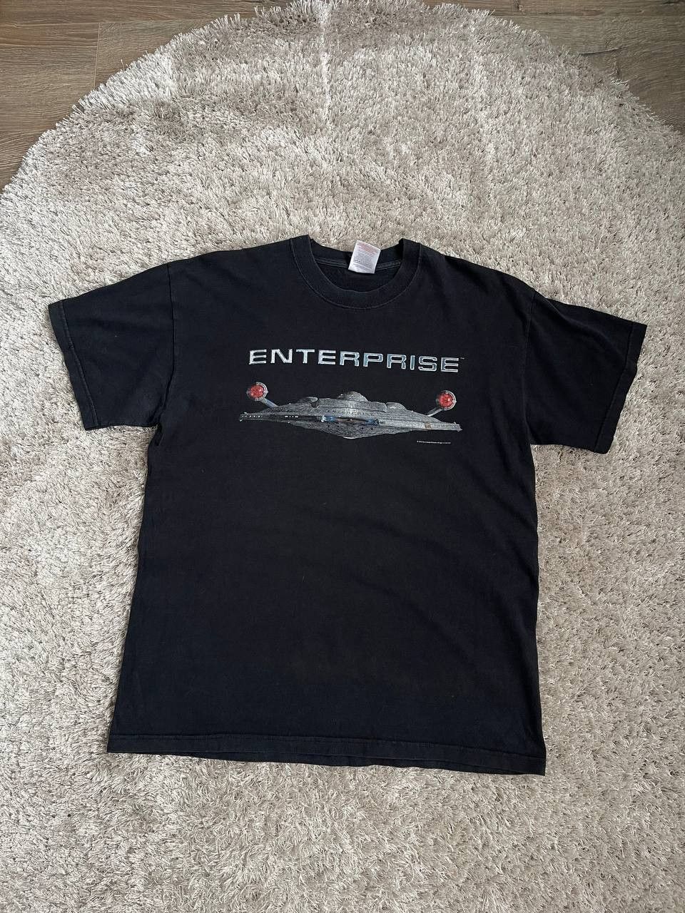 Fruit Of The Loom × Star Wars × Vintage RARE 2002 STAR WARS ENTERPRISE PARAMOUNT PICTURES TEE Size US L / EU 52-54 / 3 - 2 Thumbnail