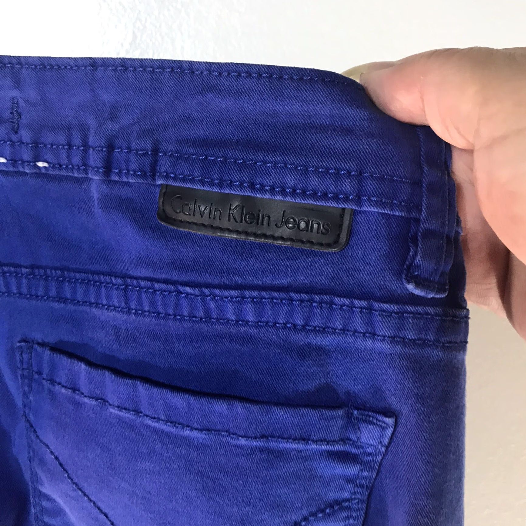 Calvin Klein CALVIN KLEIN Blue Skinny Cropped Jeans Womens Size 8 Regular Denim Size 30" / US 8 / IT 44 - 4 Thumbnail