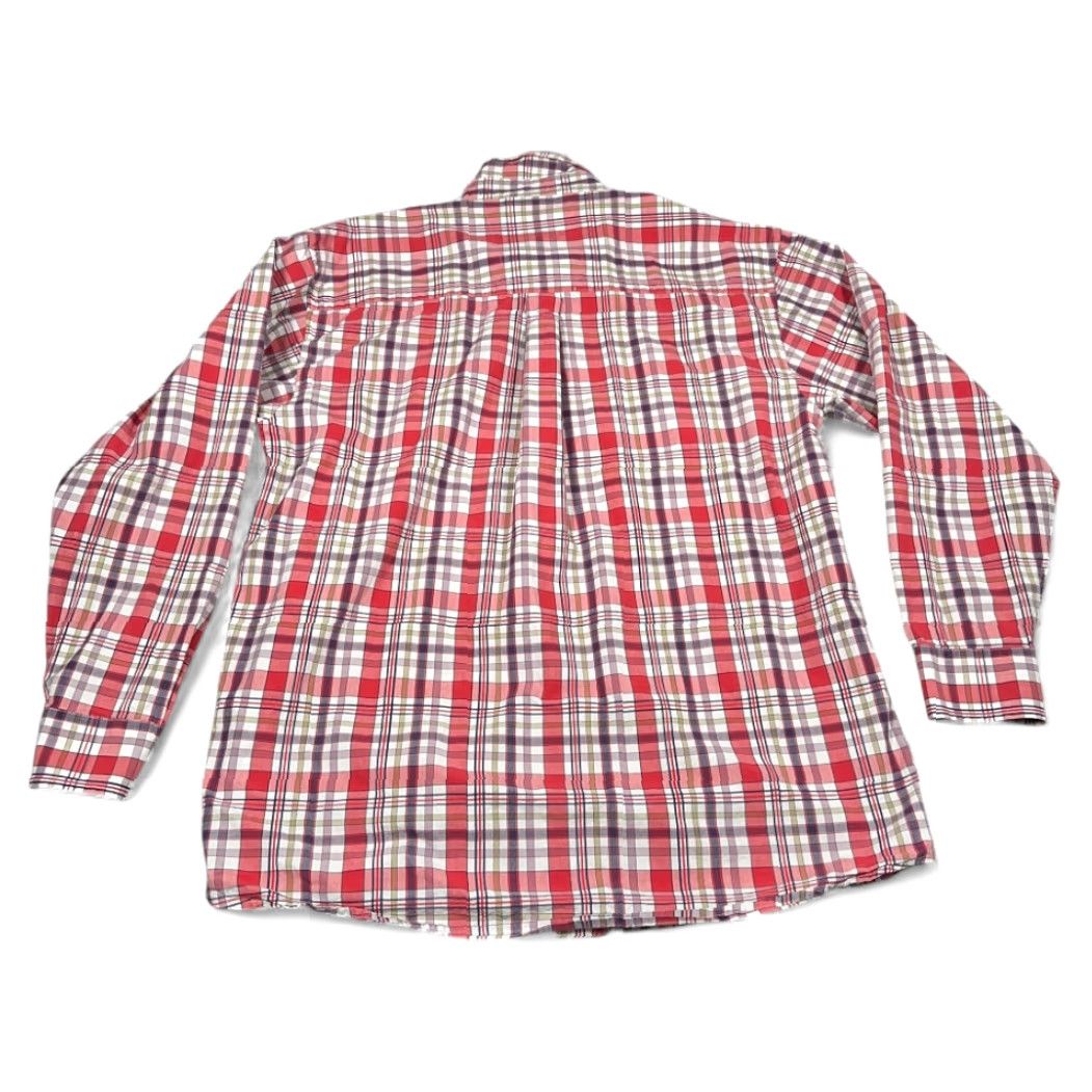 Wrangler Wrangler George Strait Shirt XL Adult Red Plaid Western Cowboy Music Button-Down Collar Front Closure Pocketed Long Sleeve Size US XL / EU 56 / 4 - 3 Thumbnail