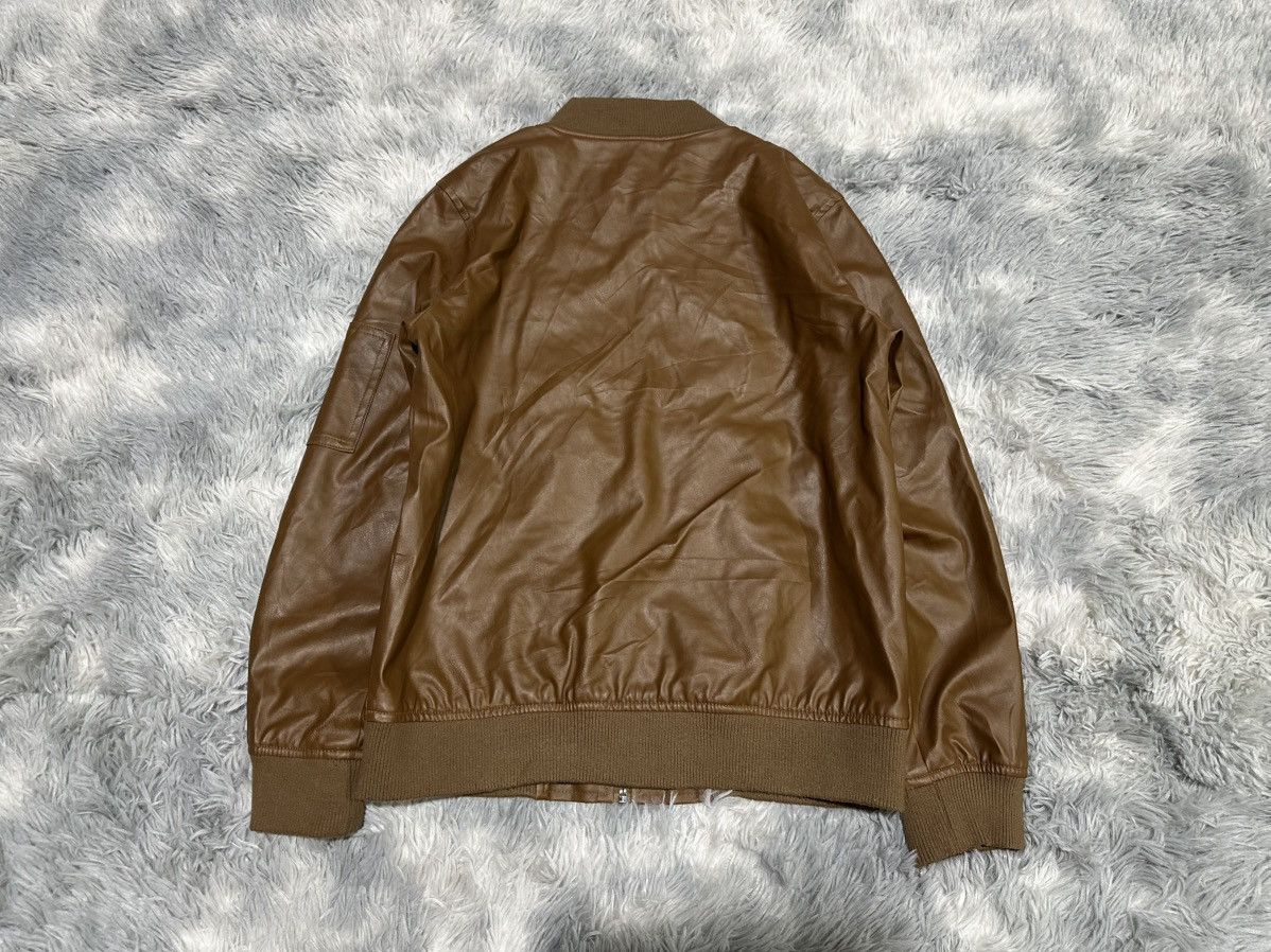 Japanese Brand 🔥Sick Y2K Cavaria Ma-1 Bomber Faux Leather Jacket Goth Punk Size US L / EU 52-54 / 3 - 8 Thumbnail