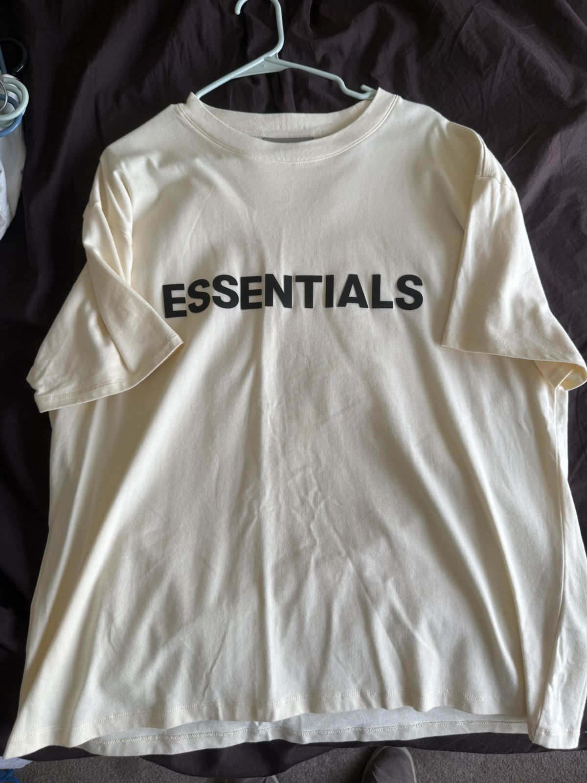 Essentials Essentials FOG Cream Box Logo T-shirt Size US M / EU 48-50 / 2 - 1 Thumbnail