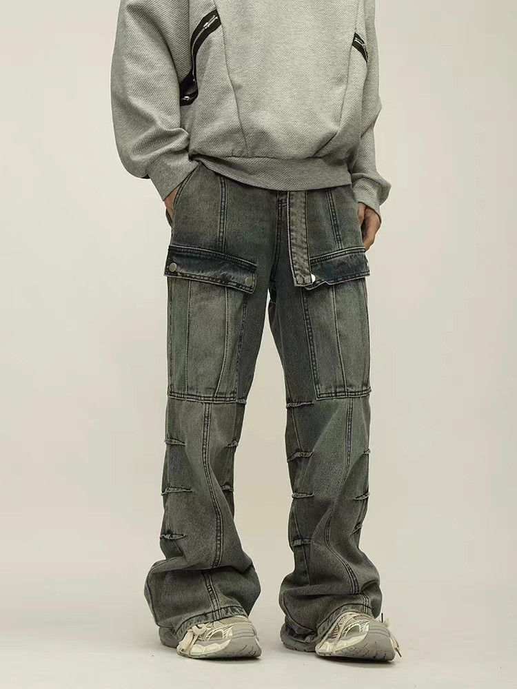 Japanese Brand × Jean Street hip hop washed baggy jeans Size US 32 / EU 48 - 3 Thumbnail