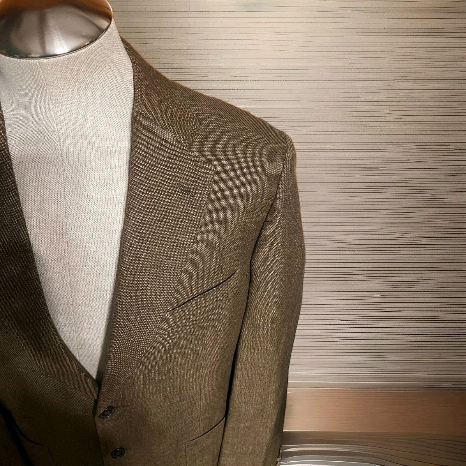 Belvest Belvest Wool/Silk/Linen/Cotton Blend Sport Coat Size 42R US Size 42R - 4 Thumbnail