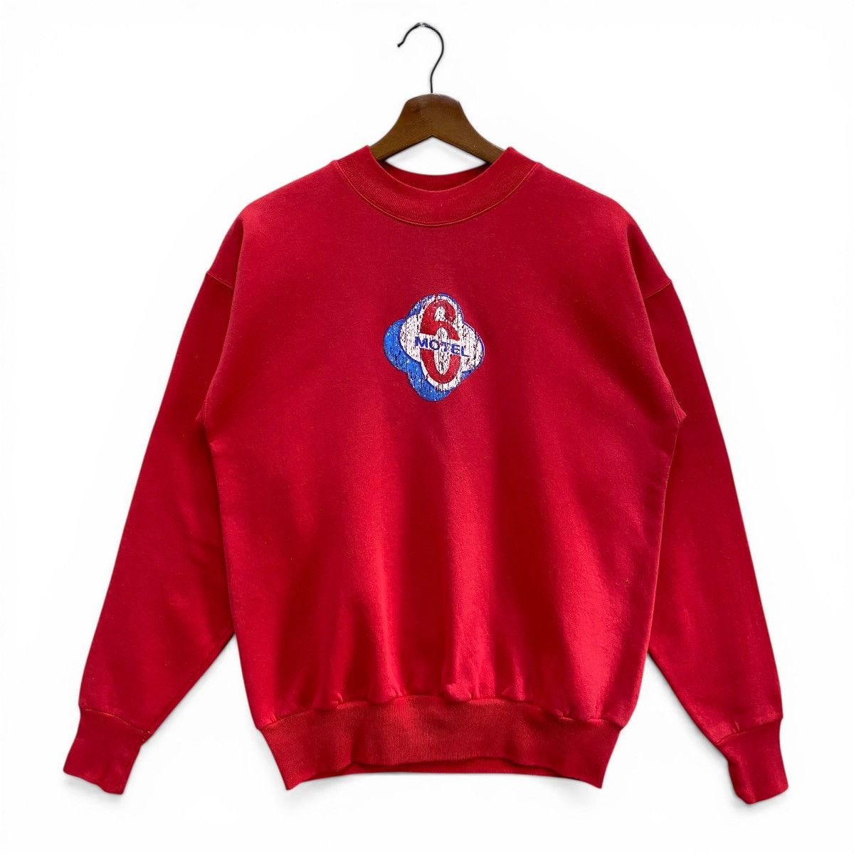 Other Vintage Motel 6 Sweatshirt Red Small Logo Cracked Print Size US M / EU 48-50 / 2 - 6 Thumbnail