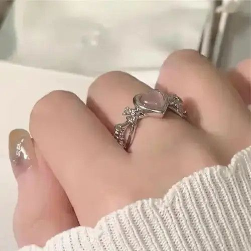 Other Love Heart Adjustable Ring Size ONE SIZE - 6 Thumbnail