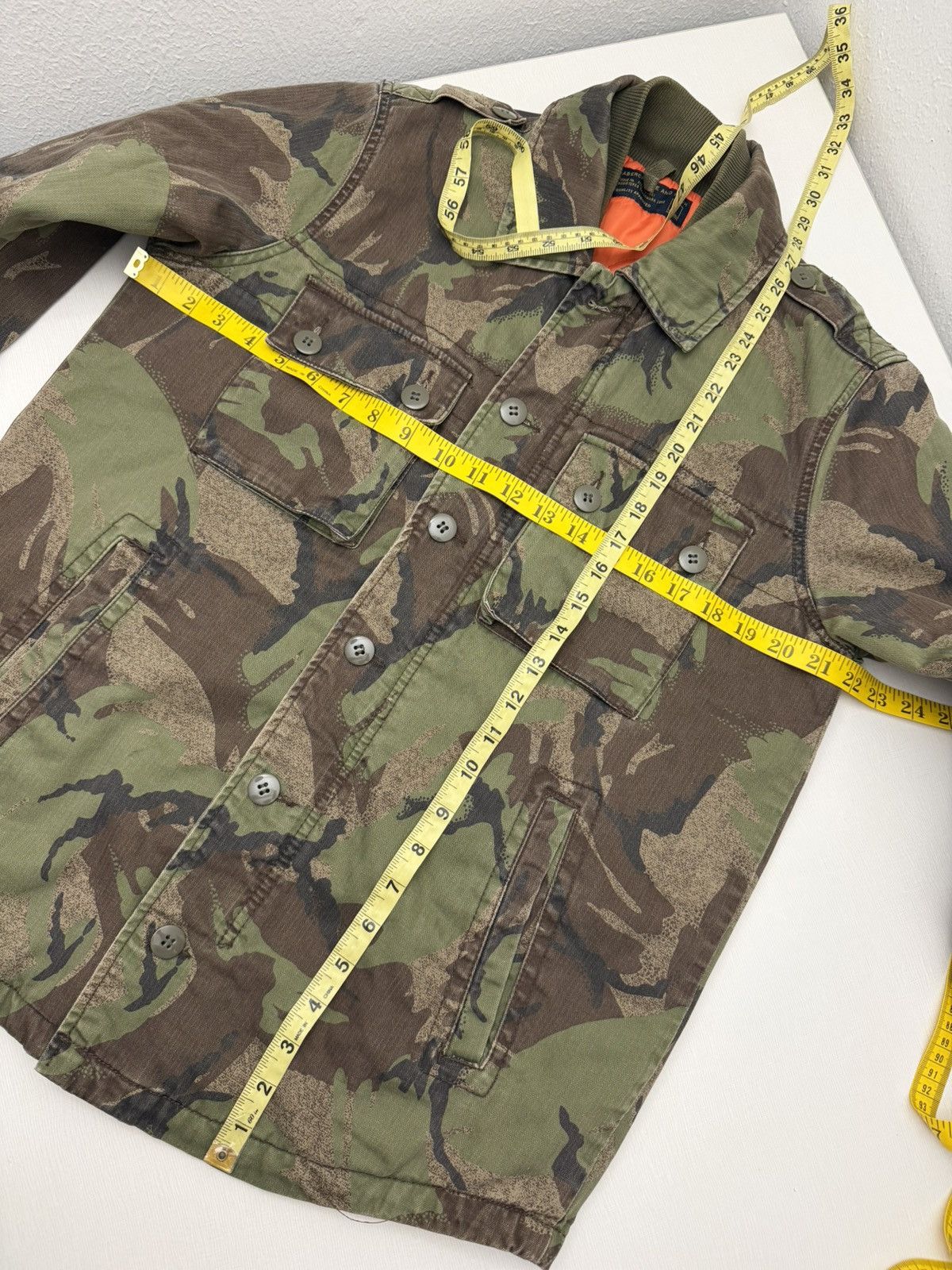 Abercrombie & Fitch Abercrombie & Fitch Camo Military Field Jacket Quilted Lined Size US S / EU 44-46 / 1 - 5 Thumbnail