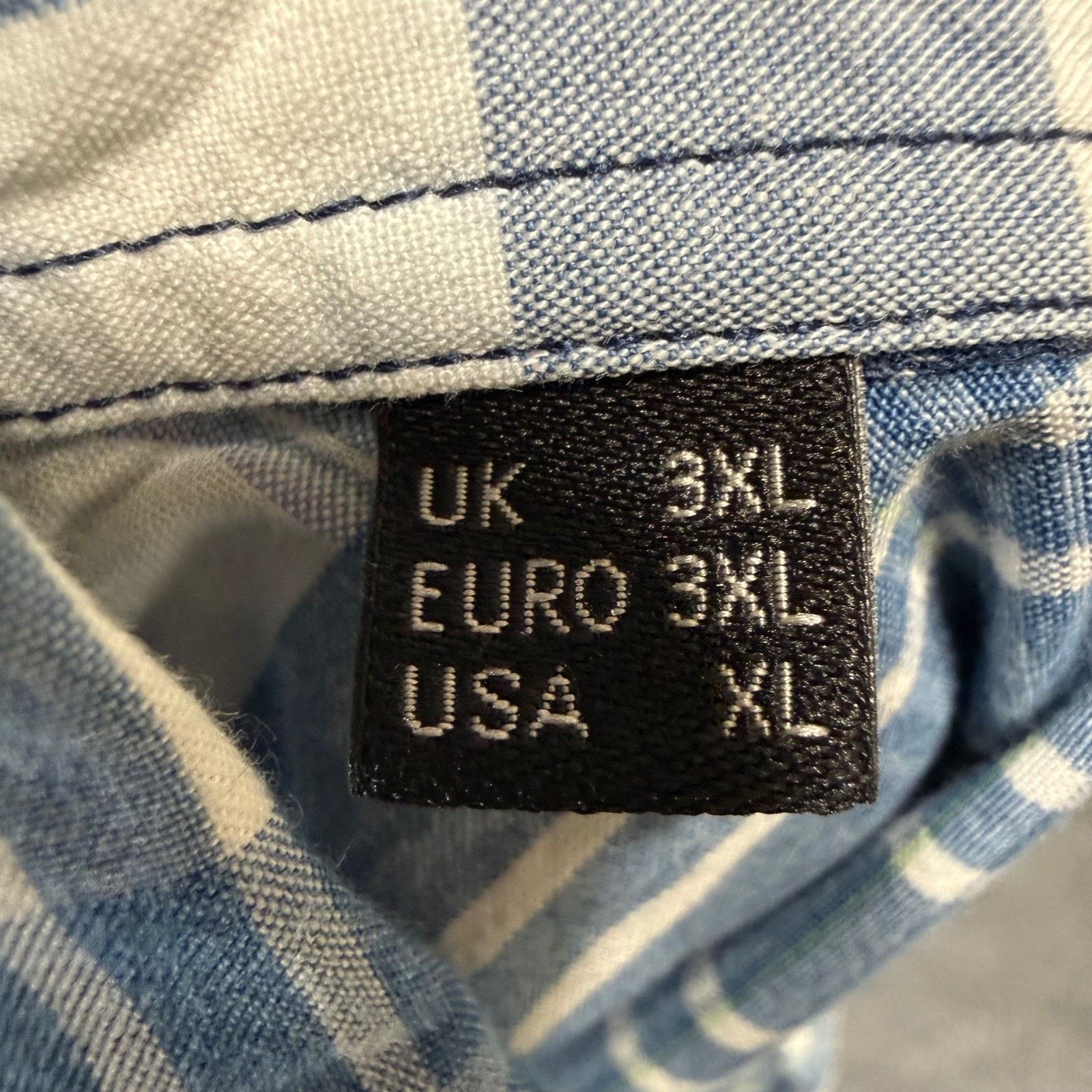 Barbour Barbour International Shirt Mens XL Blue Plaid Slim Fit Size US XL / EU 56 / 4 - 3 Thumbnail