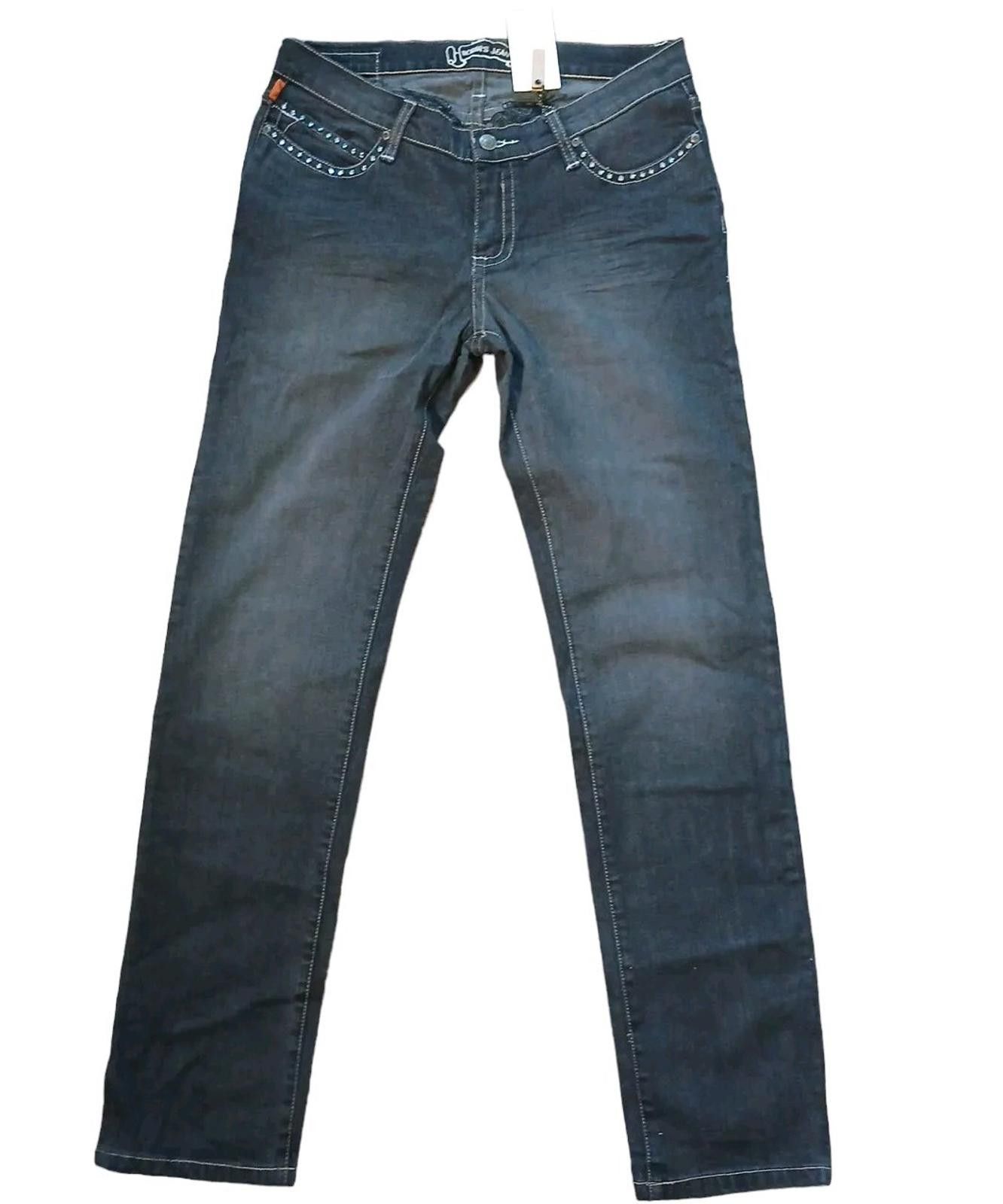 Robins Jeans ROBIN'S JEAN 32"x32" Blak Garbot Women's Angel Wings NWT Size 32" / US 10 / IT 46 - 1 Thumbnail