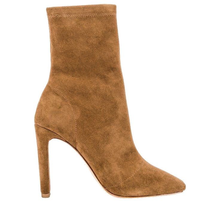 REVOLVE Raye Luxe Taupe Suede High Heel Vista Ankle Boots Size US 7 / IT 37 - 2 Thumbnail