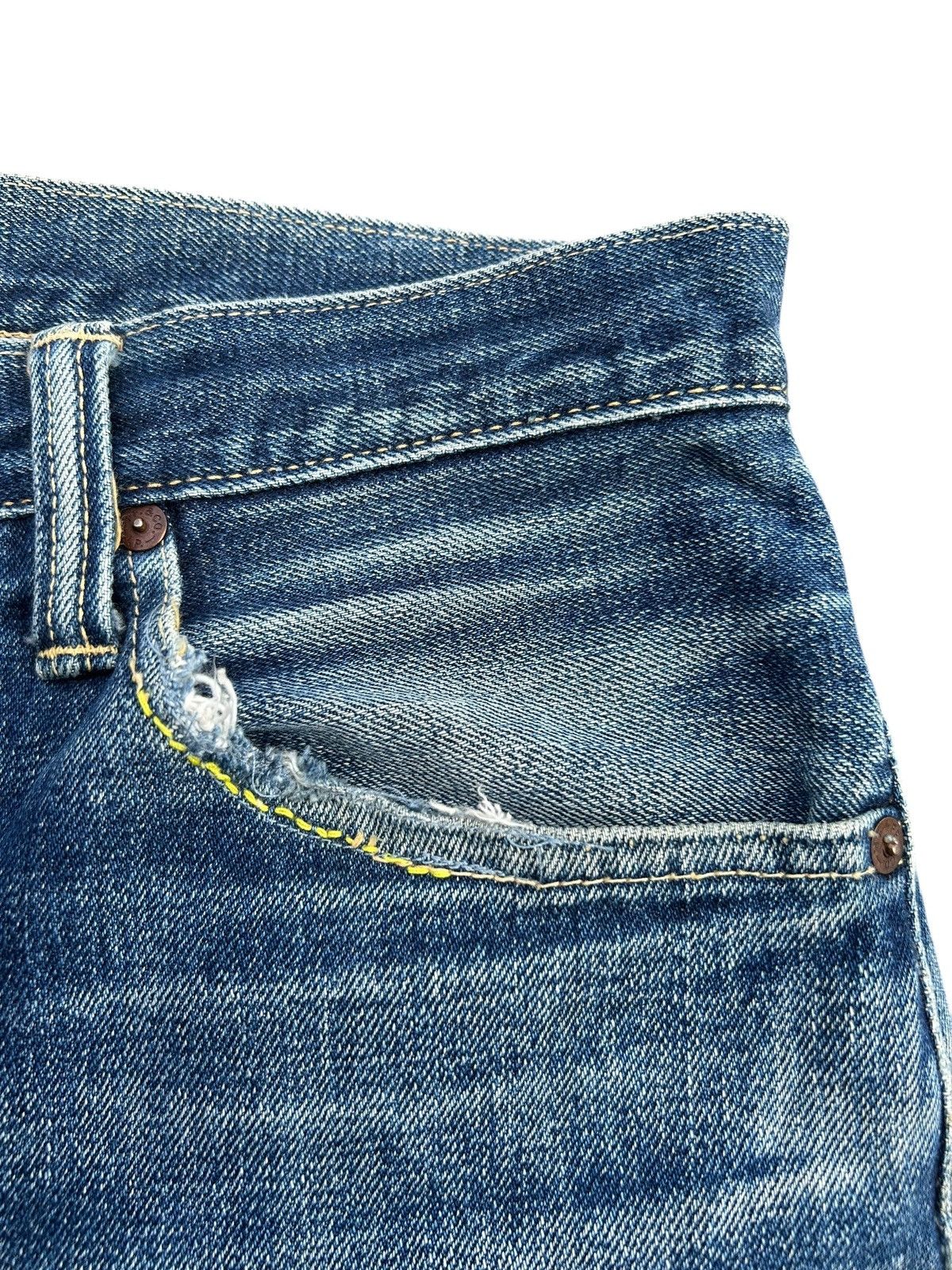 Kapital Vintage Skull Fab Four Alchemist Selvedge Repair Denim jeans Size US 33 - 8 Thumbnail