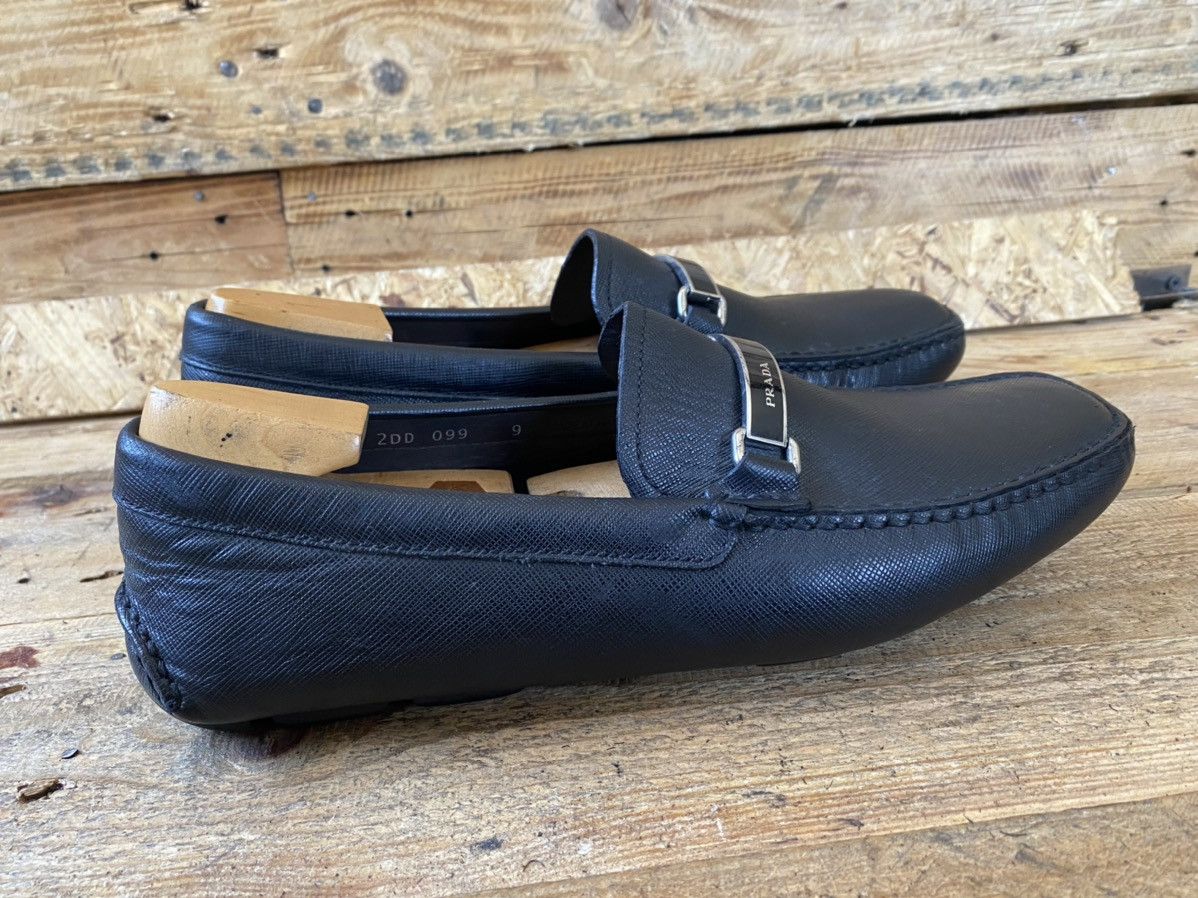Prada Prada logo horsebit driving loafers, black shoes uk9 US 10 Size US 10 / EU 43 - 9 Thumbnail