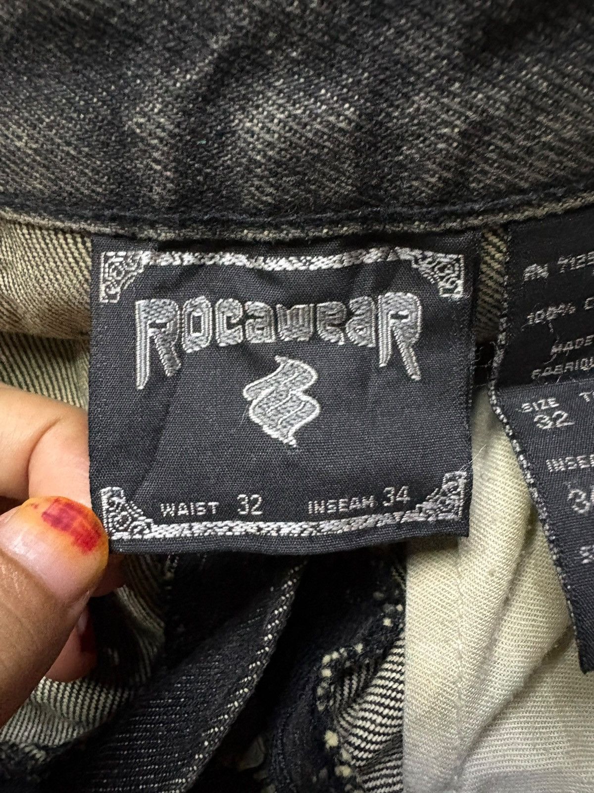 Rocawear Vintage Rocawear Rusty Wash Distressed Baggy Jeans Size US 32 / EU 48 - 11 Thumbnail