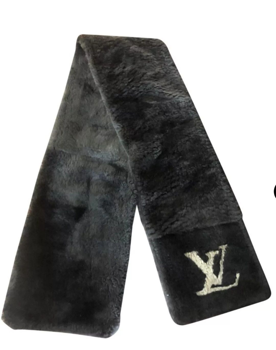 Louis Vuitton Rare LOUIS VUITTON black fur scarf Size ONE SIZE - 1 Thumbnail