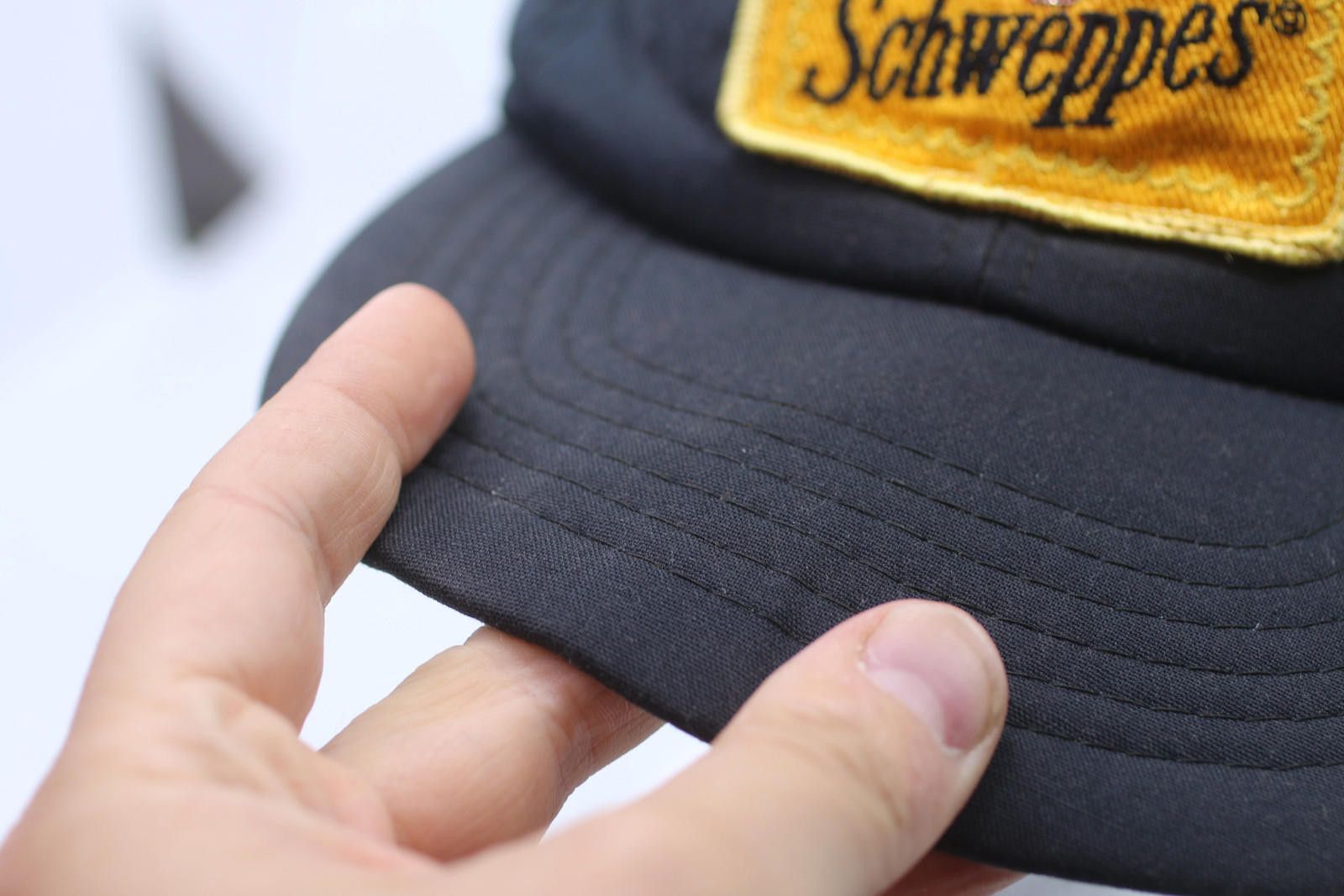 Other Vintage black Schweppes Adjustable Baseball Cap hat patch Size ONE SIZE - 9 Thumbnail