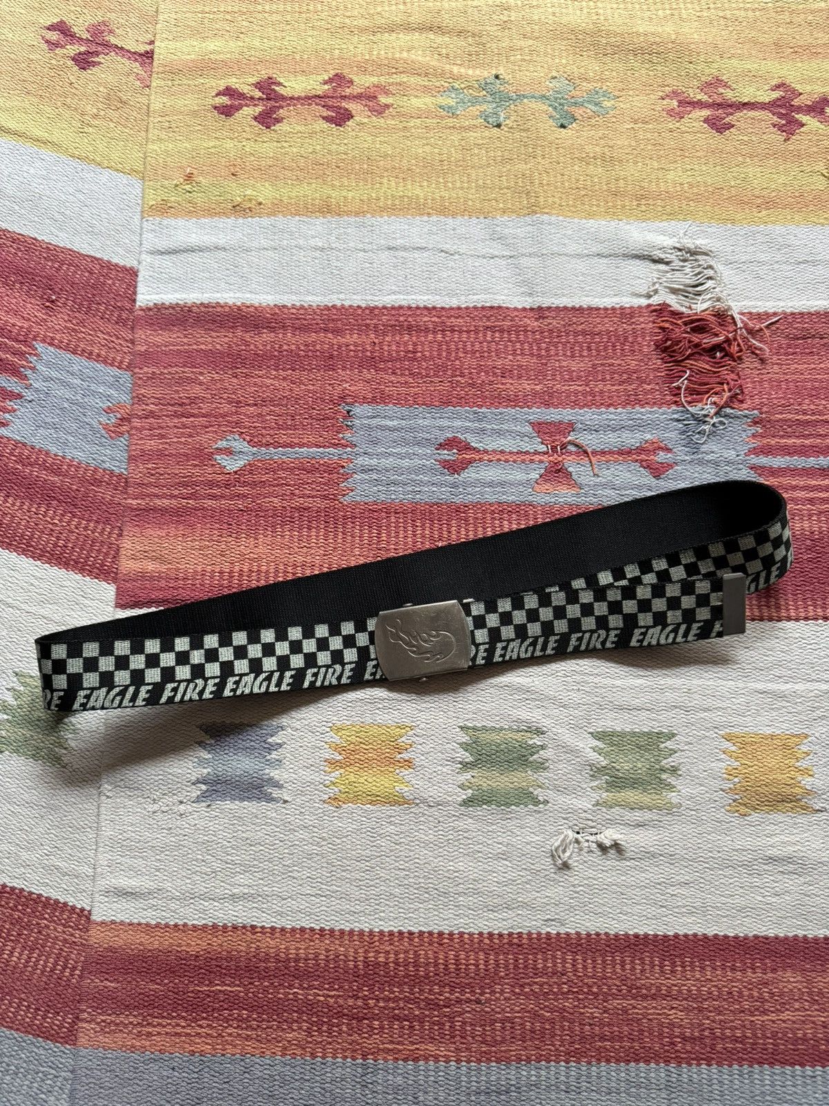 Vintage Vintage 00’s Eagle Fire y2k Racing Belt Size ONE SIZE - 1 Thumbnail