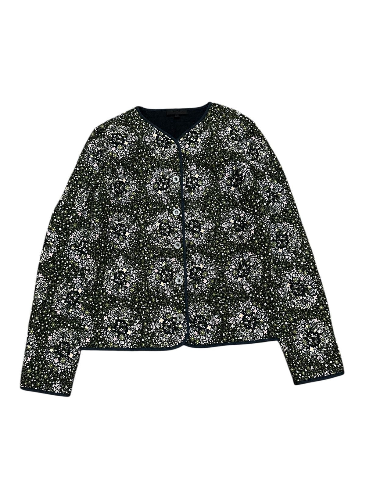 A.P.C. A.P.C. Floral Quiletd Jacket Size S / US 4 / IT 40 - 1 Thumbnail