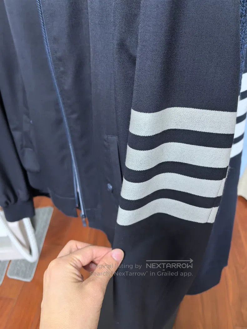Other Thom Browne Navy Baseball Jacket Size US S / EU 44-46 / 1 - 3 Thumbnail