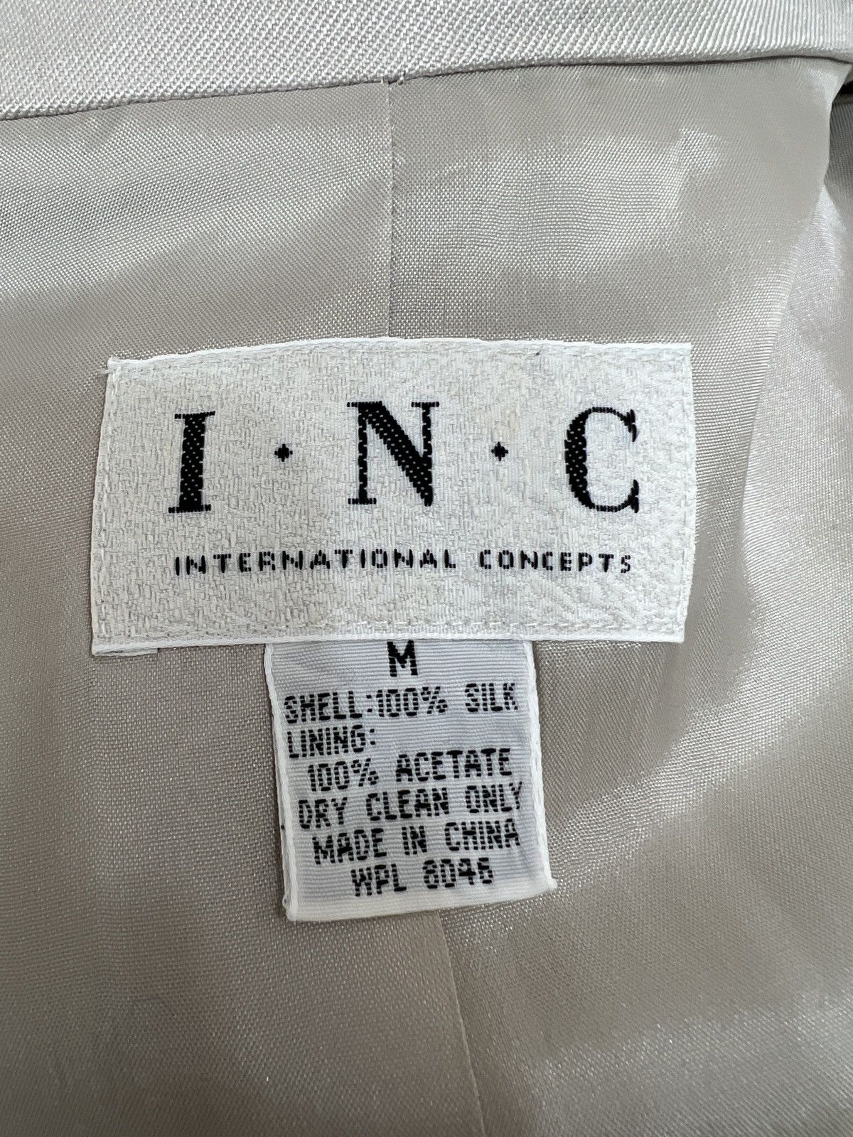 I.N.C INC International Concepts Silk 90’s Light Gray Size M / US 6-8 / IT 42-44 - 5 Thumbnail