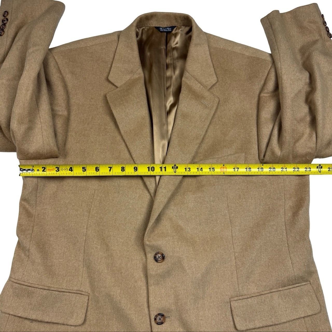 Bill Blass Bill Blass Men's 100% Camelhair 2-Button Blazer Jacket Brown Size 46R - 9 Thumbnail