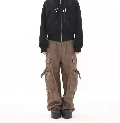 VIBE Retro Wasteland Maillard Cargo Casual Pants Size US 32 / EU 48 - 1 Thumbnail