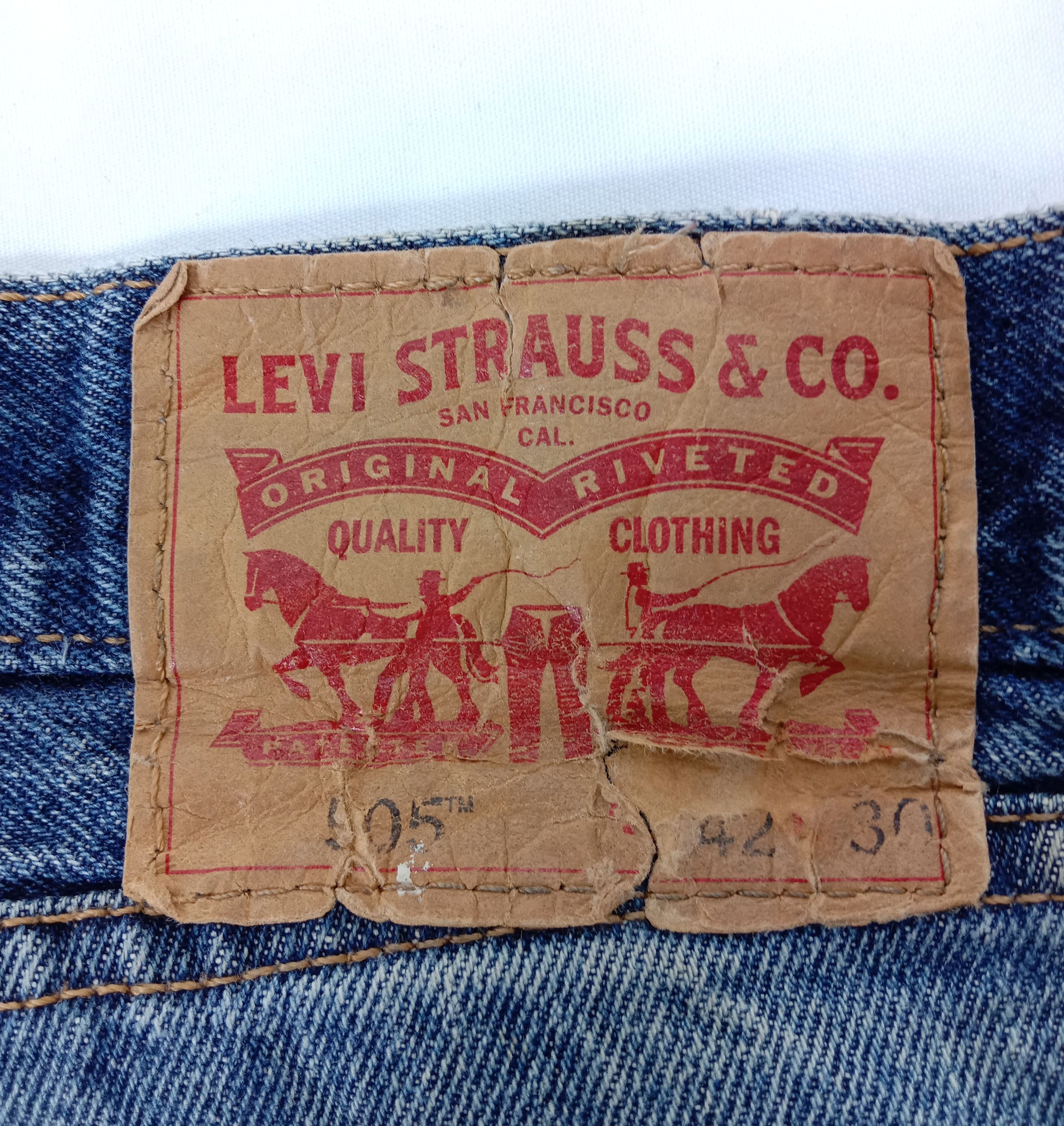 Levi's Vintage Levi's 505 Earth Tone Jeans Straight Fit Denim Size US 42 / EU 58 - 15 Thumbnail