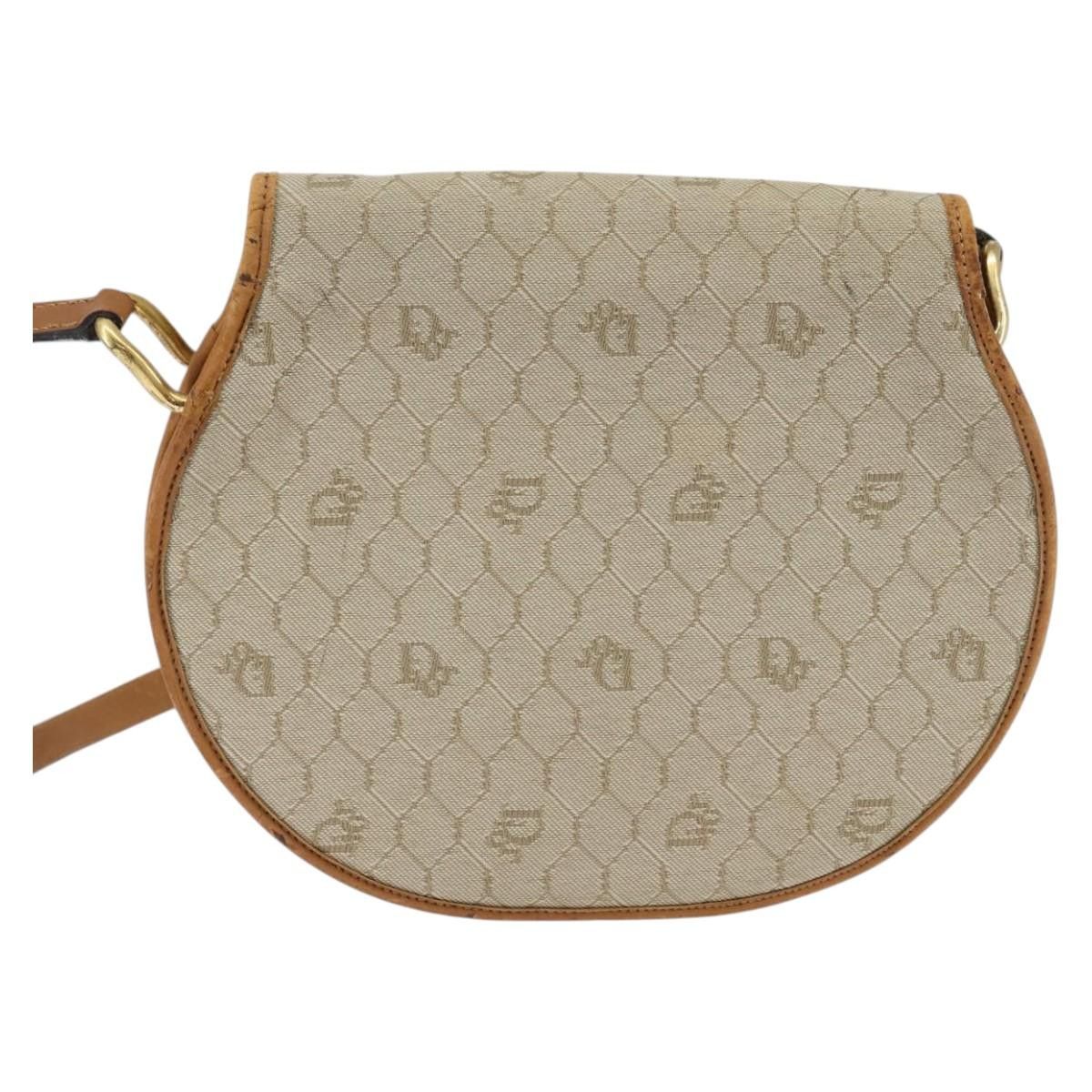 Dior DIOR Honeycomb Canvas Shoulder Bag Pvc Beige Gold Size ONE SIZE - 3 Thumbnail