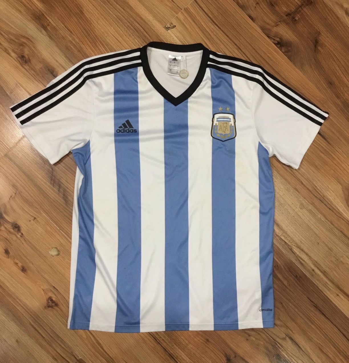 Adidas AFA national jersey Argentina 2013-2014 jerseyfootball shirt Size US L / EU 52-54 / 3 - 1 Thumbnail