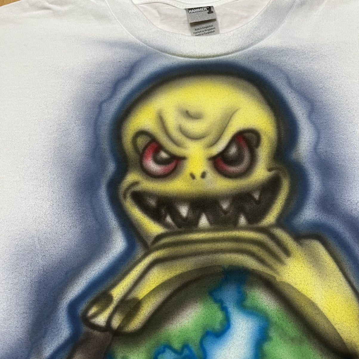 Vintage Custom Tshirt The World is Mine Fubu Hiphop Baggy Jnco Size US L / EU 52-54 / 3 - 4 Thumbnail