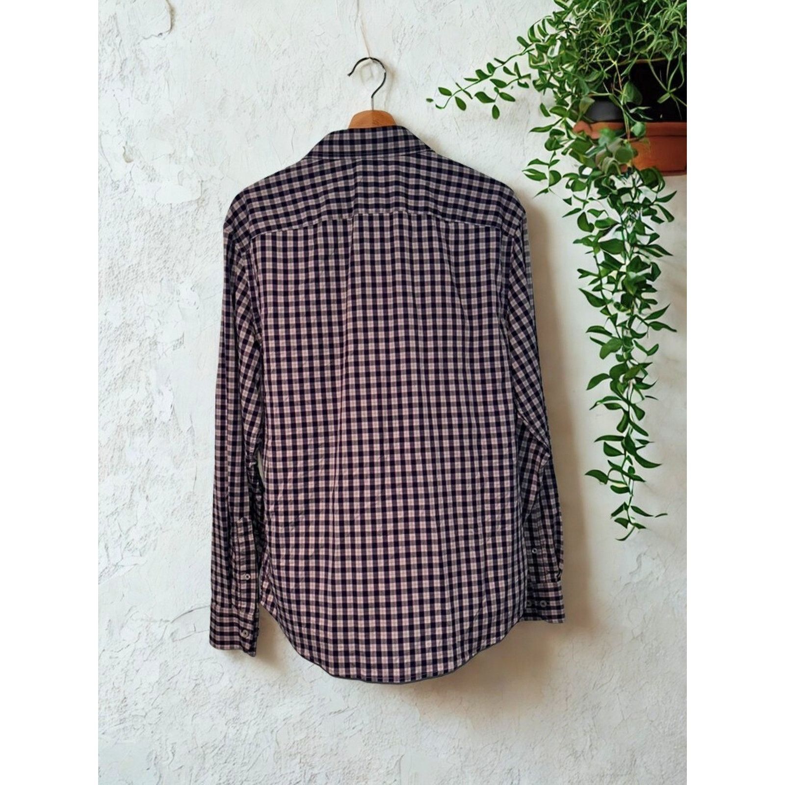 UNTUCKit UNTUCKit Egrivin Slim Fit Long Sleeve Check Shirt Sz L Plaid Size US L / EU 52-54 / 3 - 8 Thumbnail
