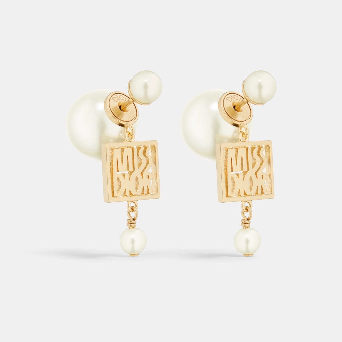 Dior o1bcso1str0126 Size:OS/Tribales Earrings in Golden/White Size ONE SIZE - 1 Thumbnail