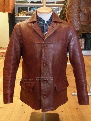 Freewheelers burgundy leather jacket with great condition. Size US M / EU 48-50 / 2 - 3 Thumbnail