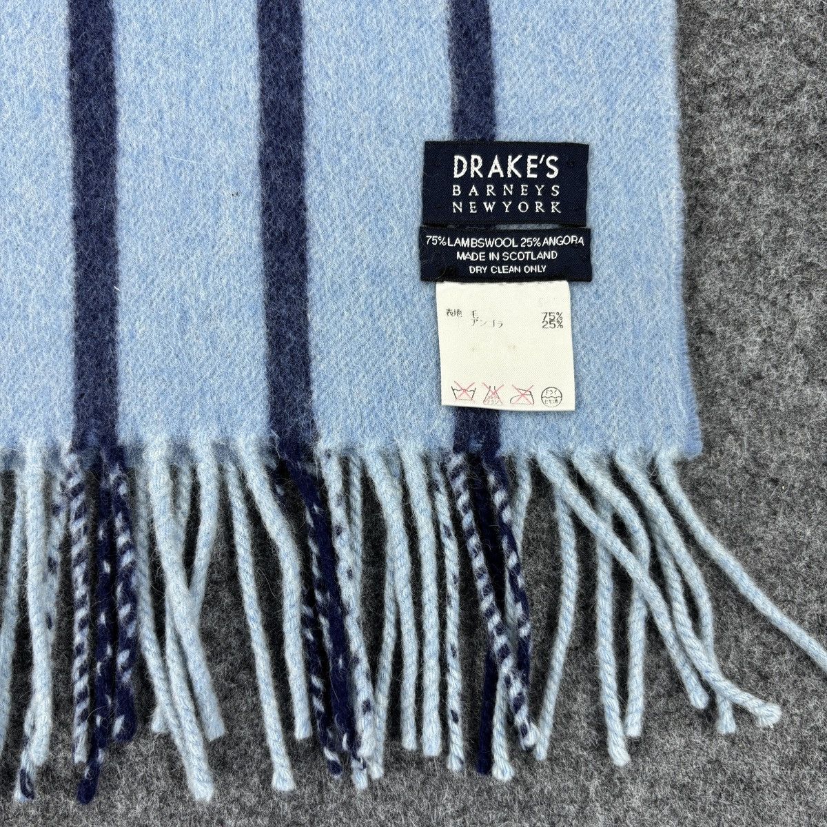 Barneys New York × Drake's Drake's Scarf # D770 # Muffler # Neckwear Size ONE SIZE - 2 Thumbnail