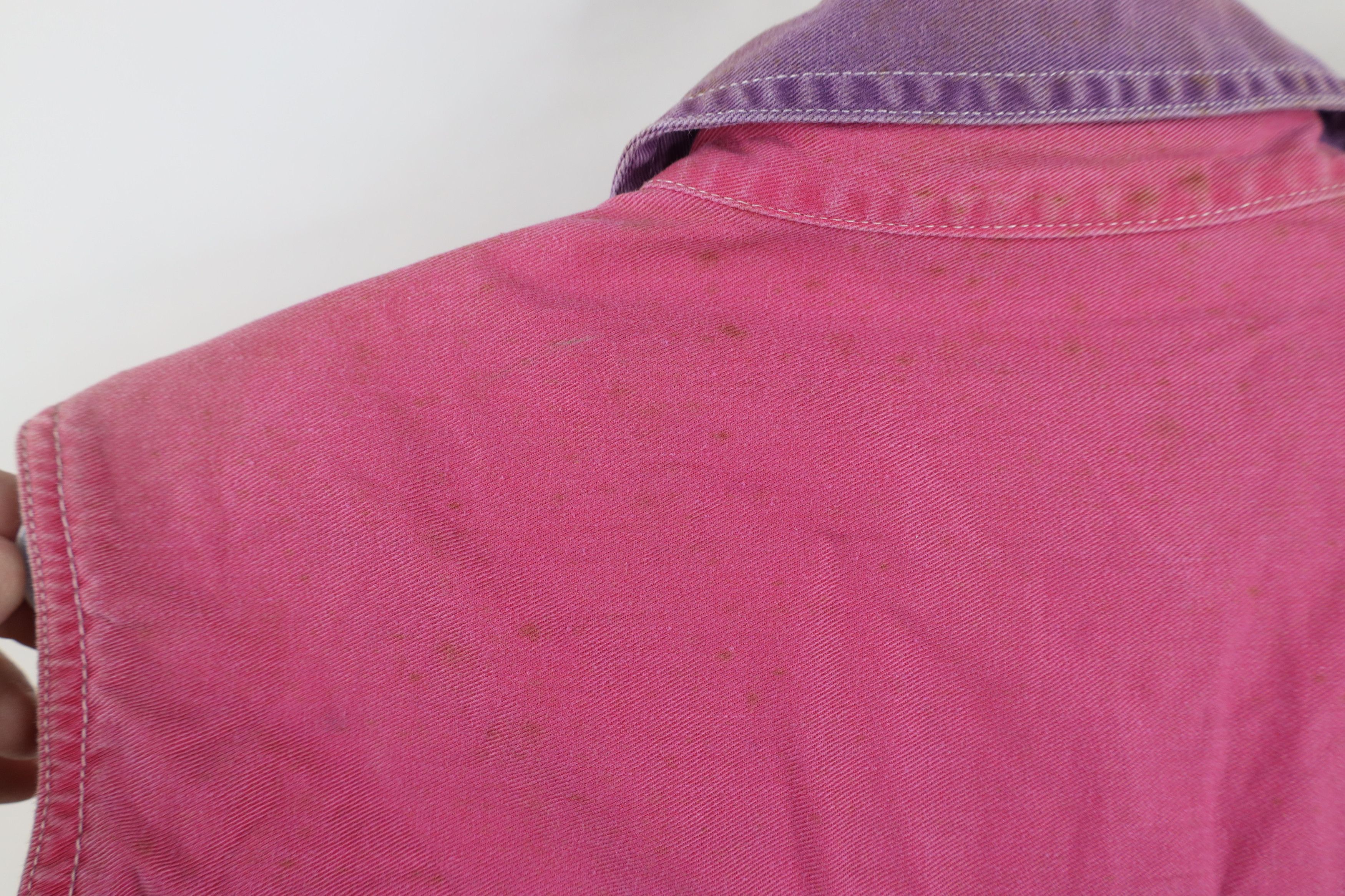 Vintage Vintage 90s Streetwear Rainbow Sleeveless Button Shirt Size M / US 6-8 / IT 42-44 - 9 Thumbnail