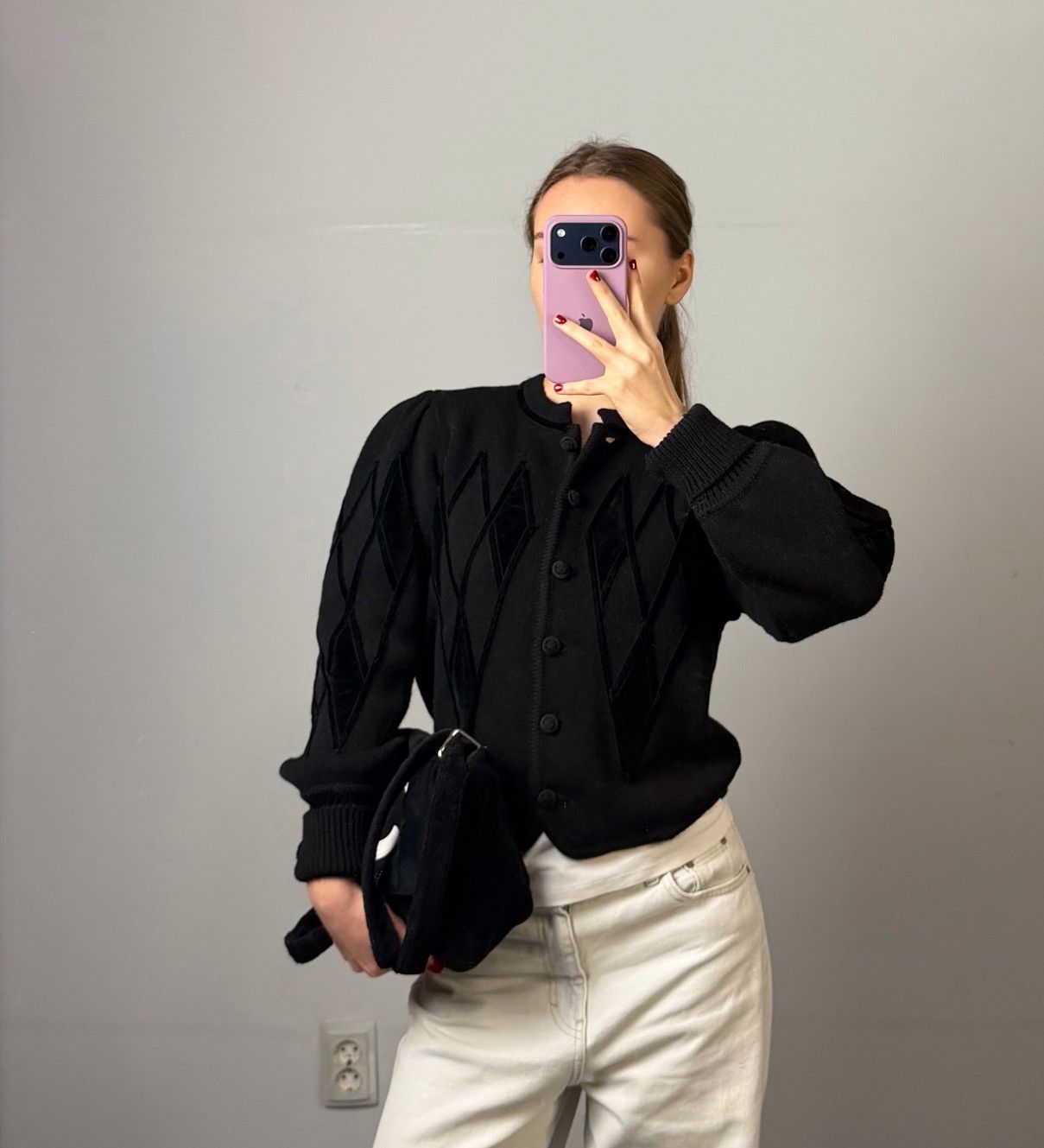 Chanel Archive vintage sweater Austrian astrifa wool cardigan 90s Size S / US 4 / IT 40 - 1 Thumbnail