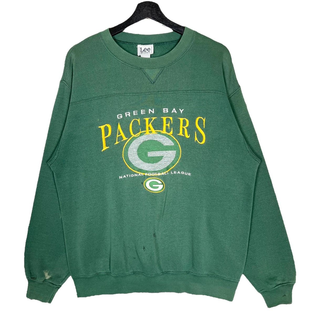 Vintage 90s Green Bay Packers Embroidery Logo Sweatshirt