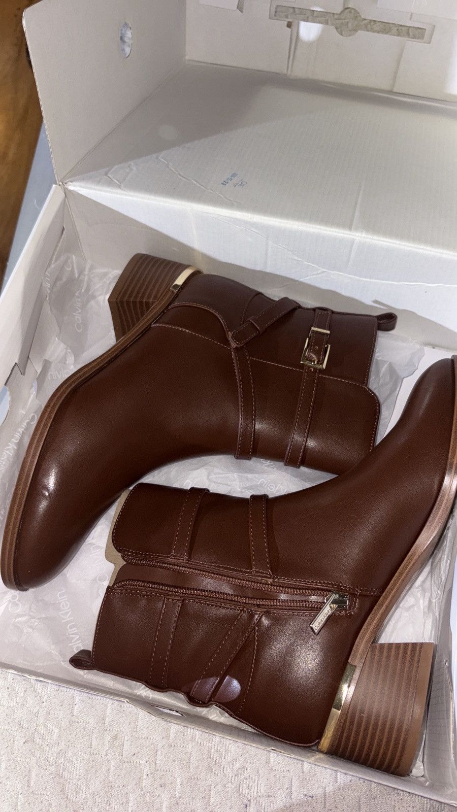 Calvin Klein Calvin klein buckle strap block heel Boots Size US 9 / IT 39 - 1 Thumbnail
